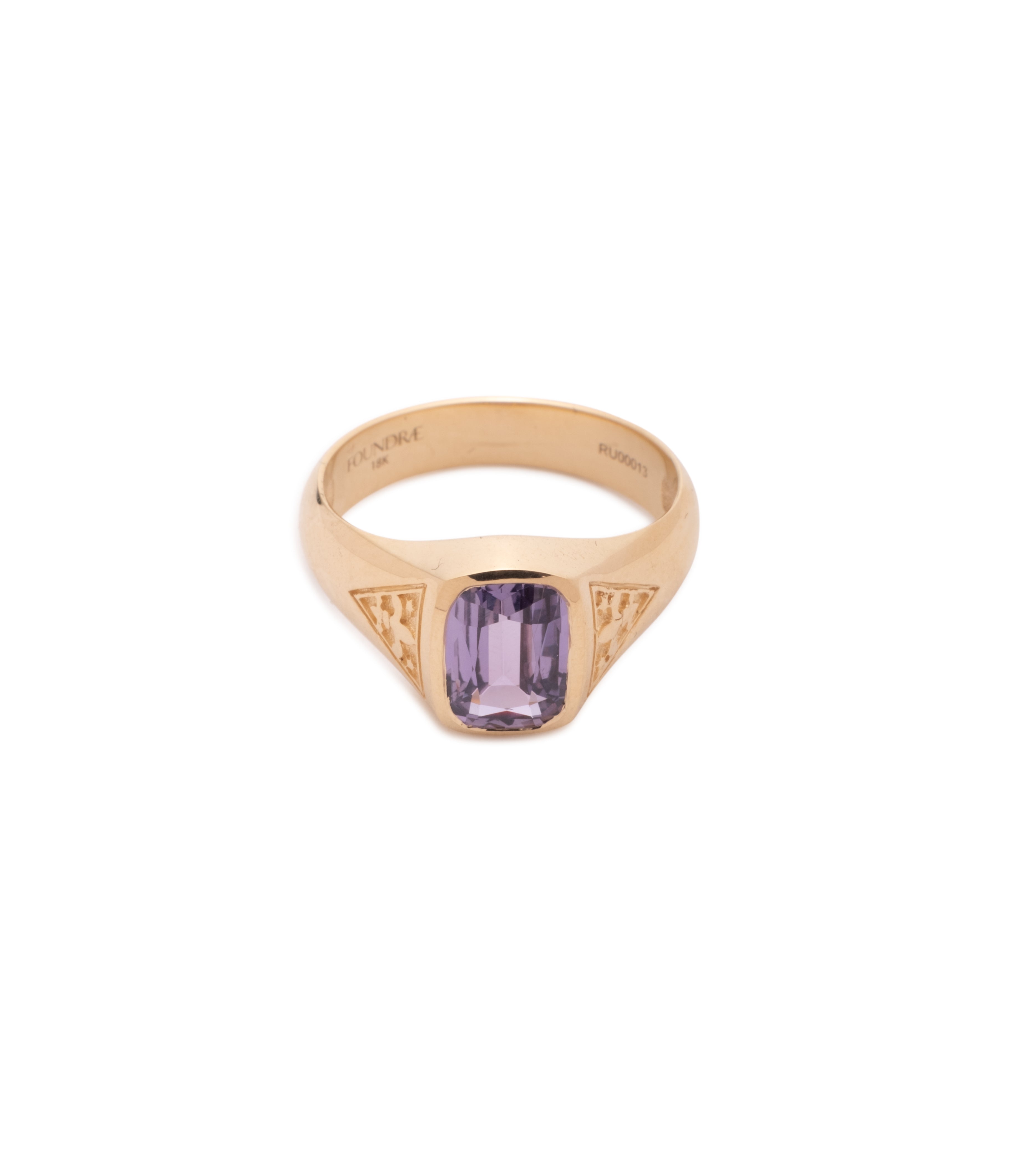 1.63 Carat Natural Purple Sapphire Ring with Unique Internal Compass Design - Handcrafted Gemstone Jewelry for Women | Perfect for Engagement, Anniversary & Special Occasion Gifts