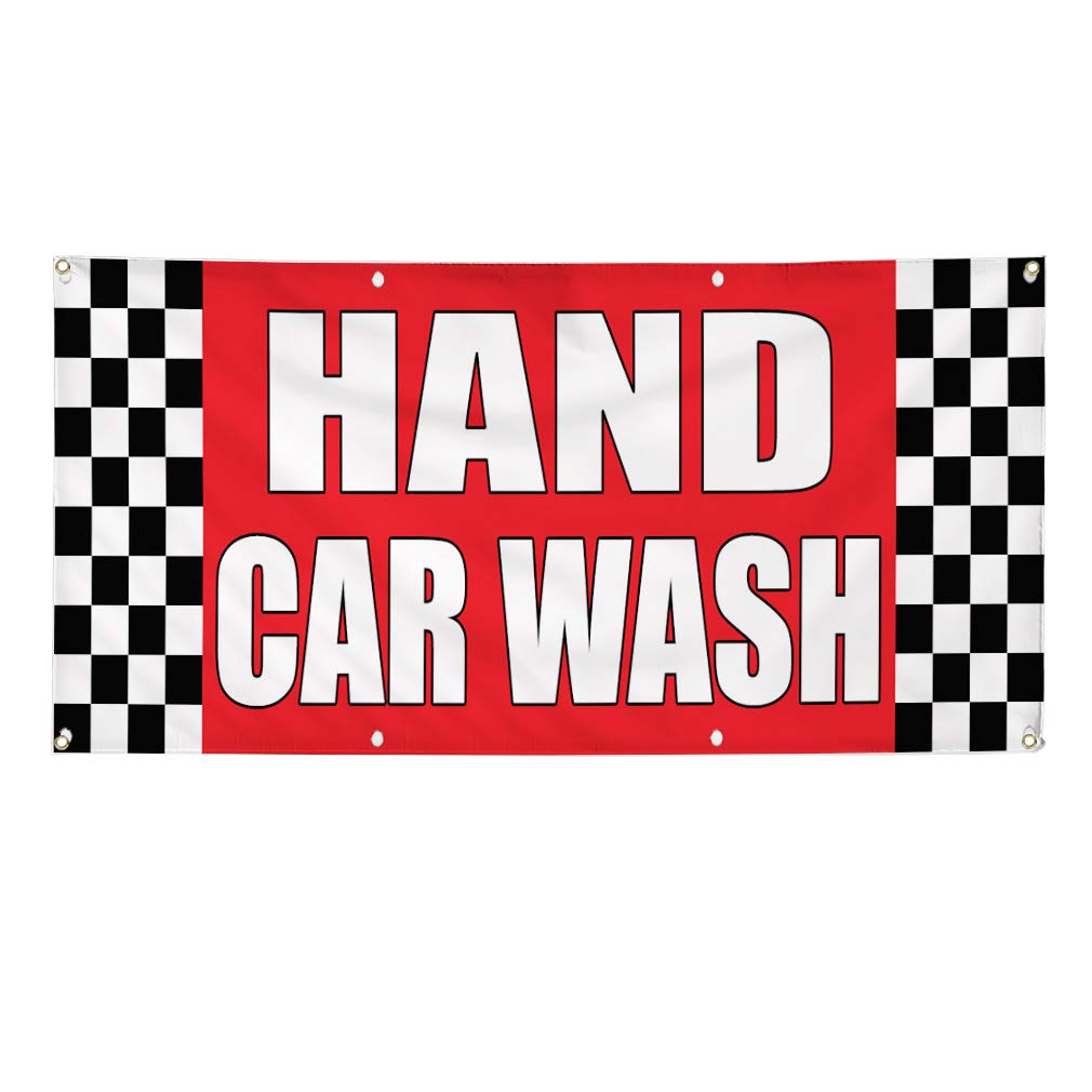 Custom Vinyl Banner 48x96 Inches - Heavy Duty Weatherproof Outdoor Sign with 8 Grommets for Car Wash, Auto Body Shop & Industrial Use | Perfect for Business Advertising, Yard Signs & Event Promotion