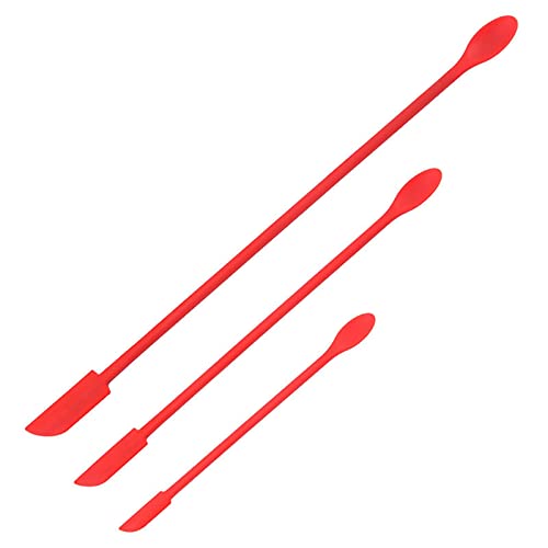 Mini Makeup Spatula Set - Small Silicone Beauty Spatula for Foundation, Skincare & Hair Treatment - Perfect for Precise Product Scooping & Face Roller Application