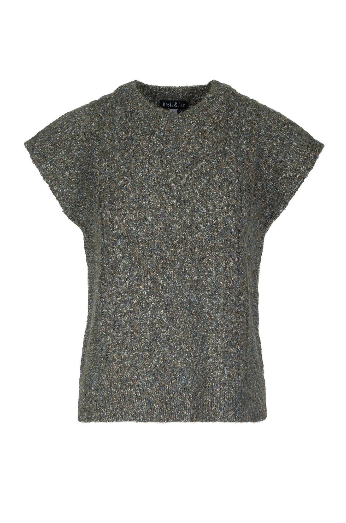 Touch of Wool Vest for Women - Soft & Comfortable Olive Green Knit Sweater Vest | Perfect for Layering in Fall & Winter | 6967B1