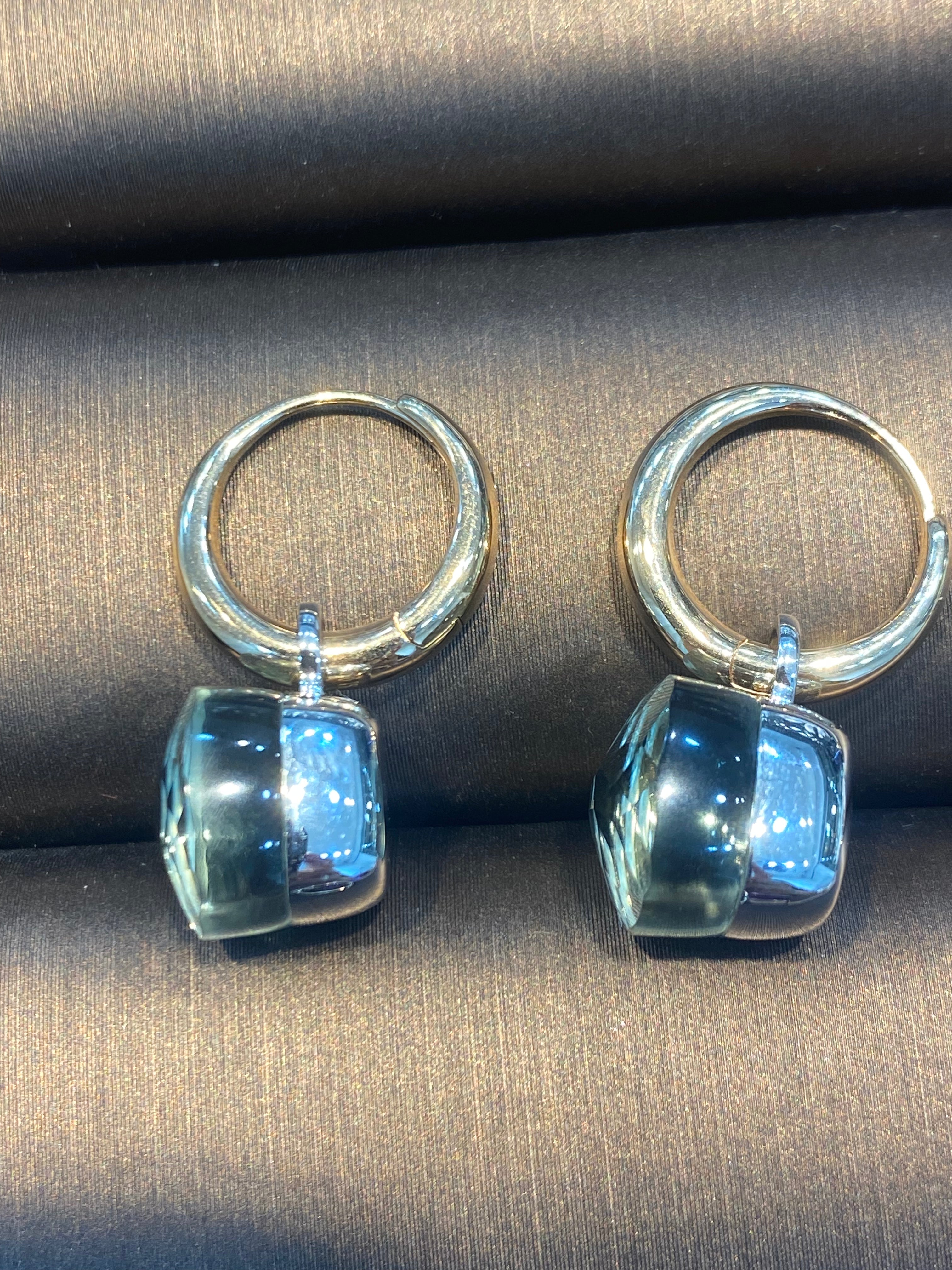 Natural Green Amethyst 12.30ct Stud Earrings for Women - Genuine Gemstone Jewelry Gift for Birthday, Anniversary & Special Occasions