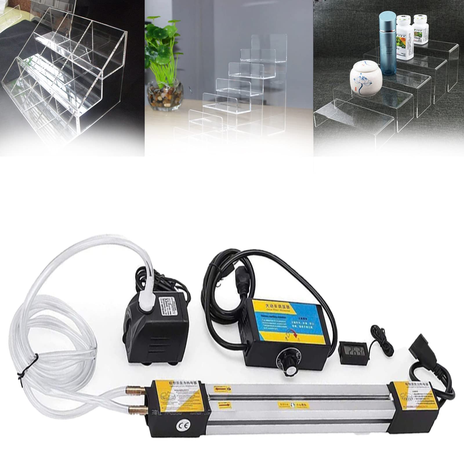 Acrylic Angle Plastic PVC Bender Machine with Heating & Water Cooling System - Adjustable Temperature for Bending PVC, Acrylic Sheets - Perfect for Light Boxes, Signage, Advertising Displays (125cm Working Length)