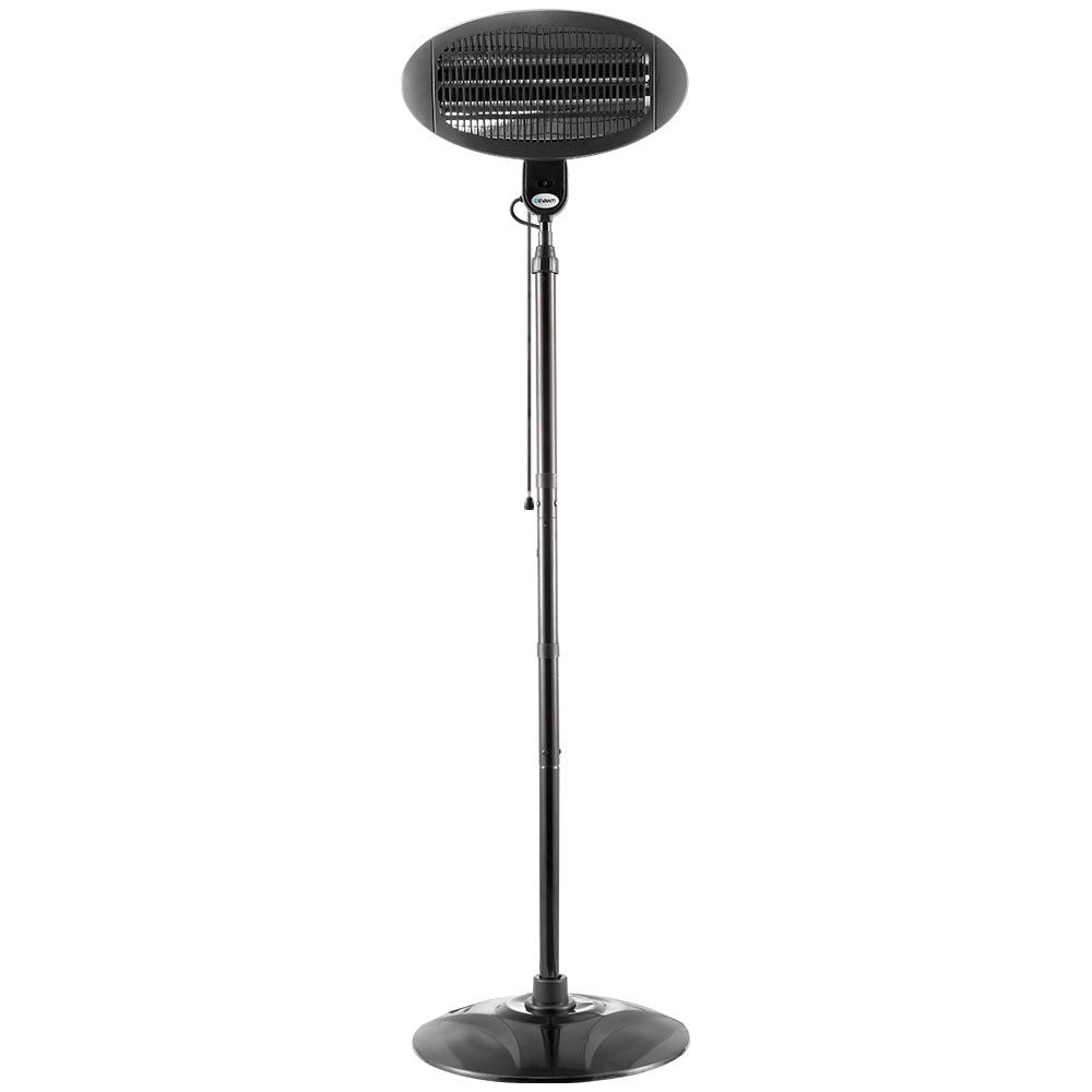 Devanti 2000W Electric Patio Heater - Outdoor Infrared Heating for Deck, Garden & Backyard - Perfect for Cold Evenings & Entertaining Guests
