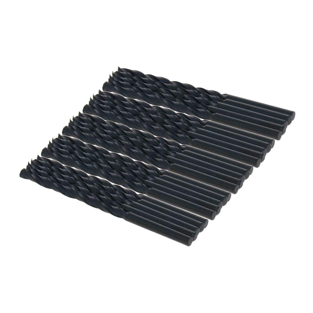 Utoolmart 20-Piece HSS-4241 Round Shank Twist Drill Bit Set - 2.5mm Diameter Black Drill Bits for Steel & Aluminum Alloy - Perfect for Metalworking, DIY Projects, and Home Repairs