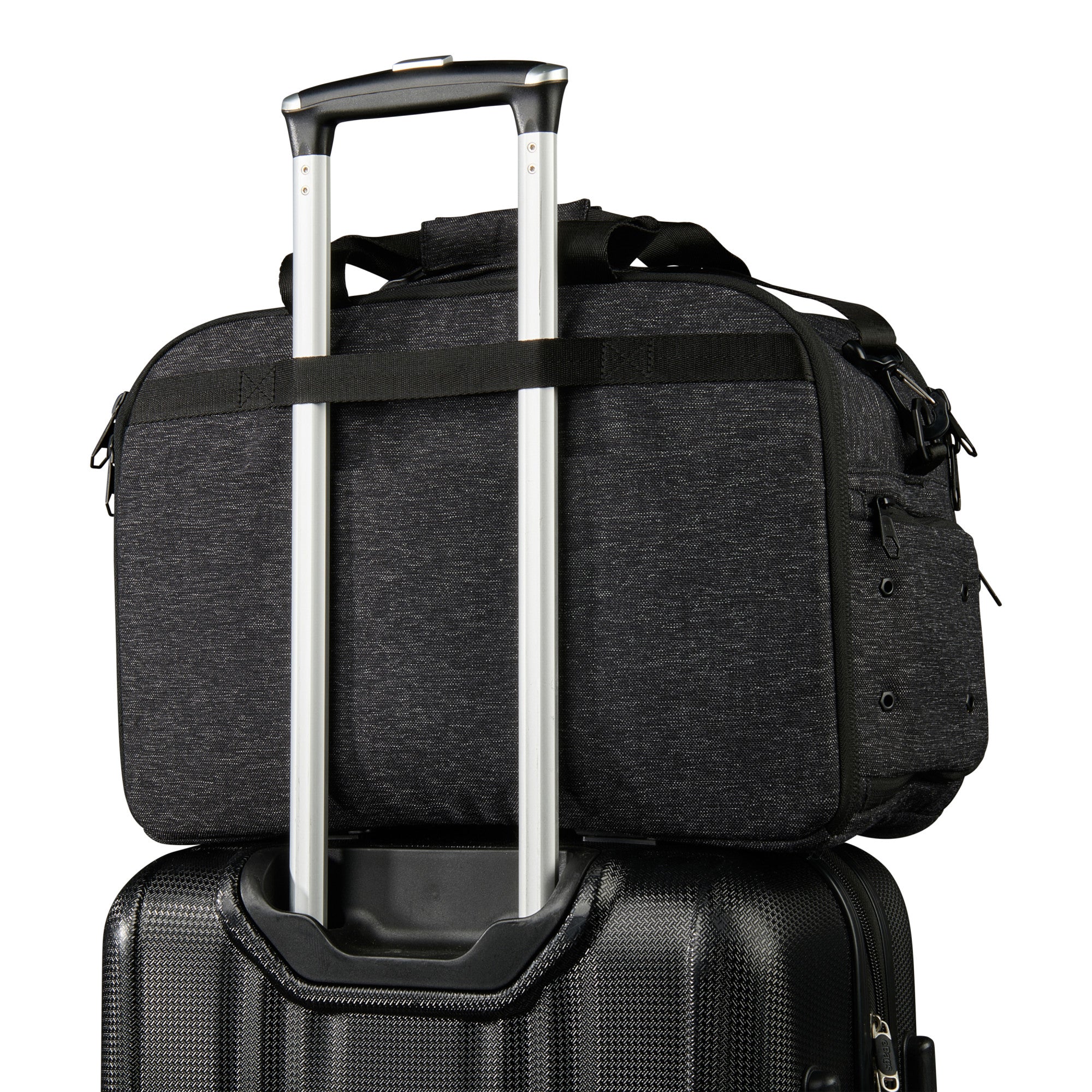DAILY DUFFEL BAG GUNMETAL WOVEN V2 - Waterproof Travel Gym Bag for Men & Women | Perfect for Workouts, Travel & Weekend Getaways