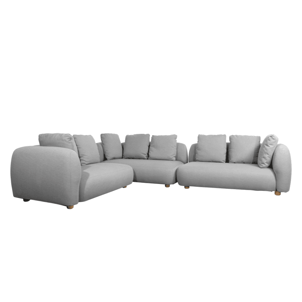 Outdoor Corner Sofa Set with Cushions - Waterproof & Weather-Resistant Patio Furniture for Backyard, Garden, or Poolside Relaxation