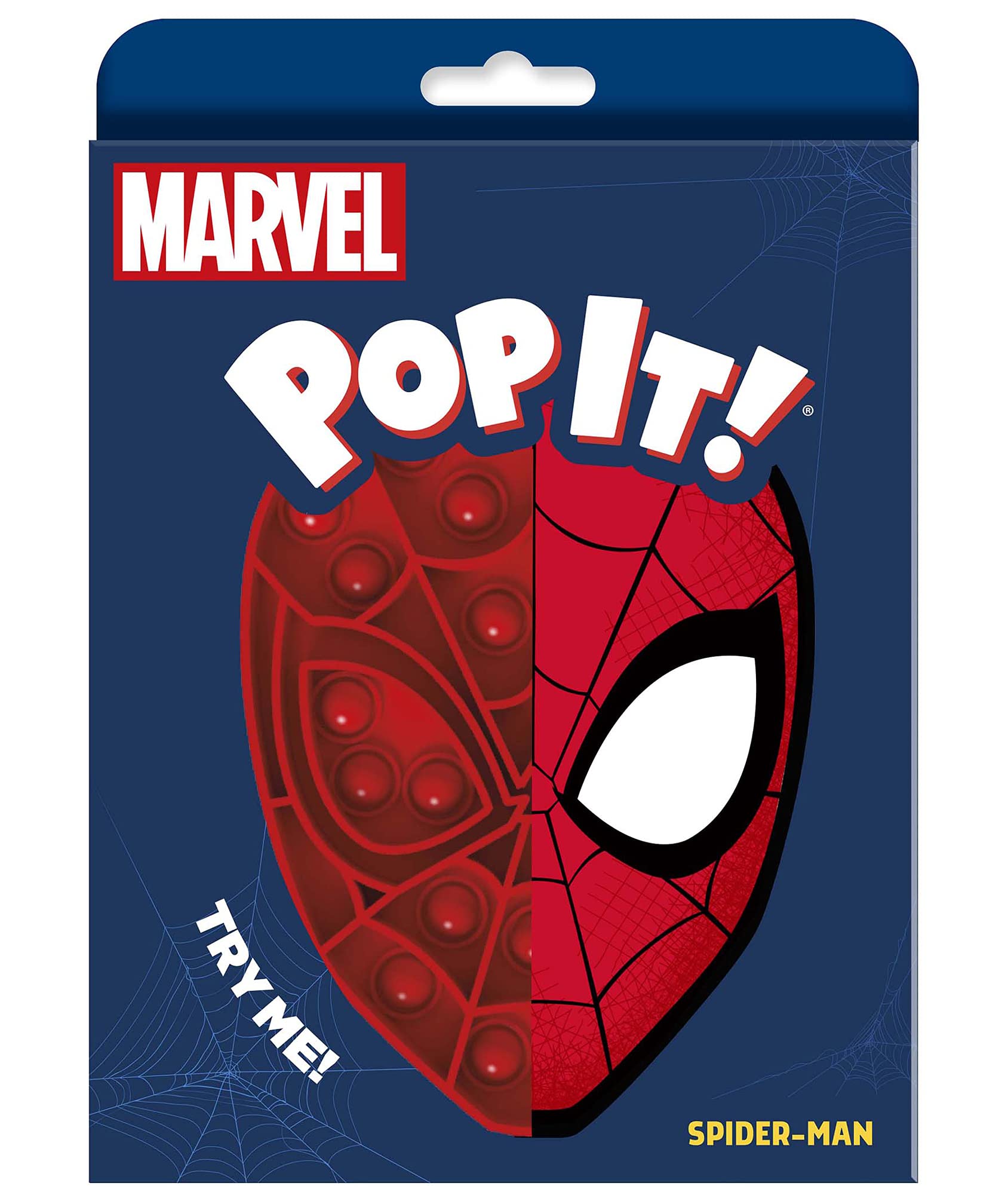 Pop It! Marvel Spider-Man Fidget Toy - Stress Relief Sensory Game for Kids & Adults - Perfect for Home, Office, and Travel Use