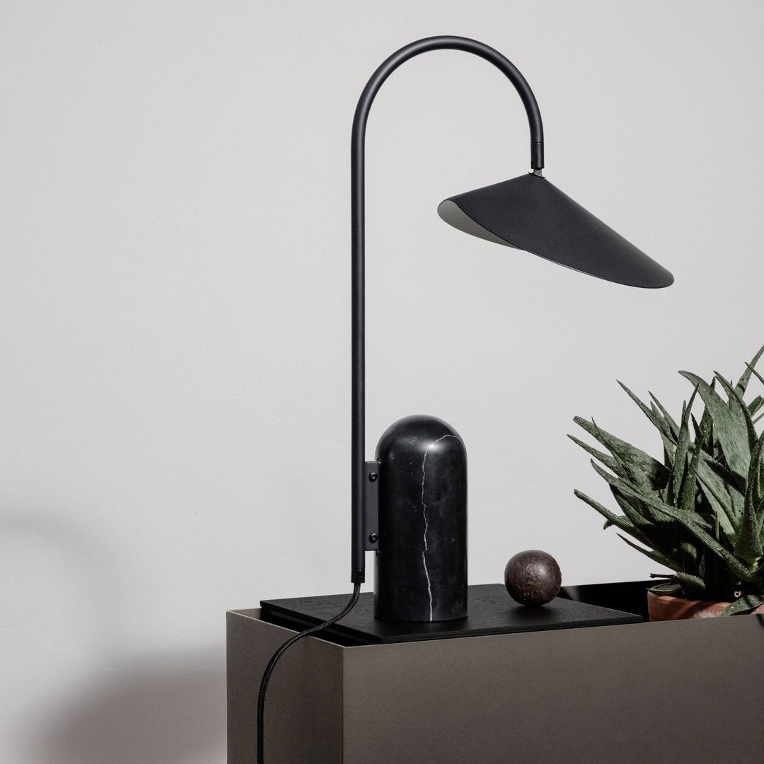 Ferm Living Arum Table Lamp - Modern Scandinavian Design LED Desk Light for Bedroom, Living Room & Office - Warm White Lighting for Cozy Ambience