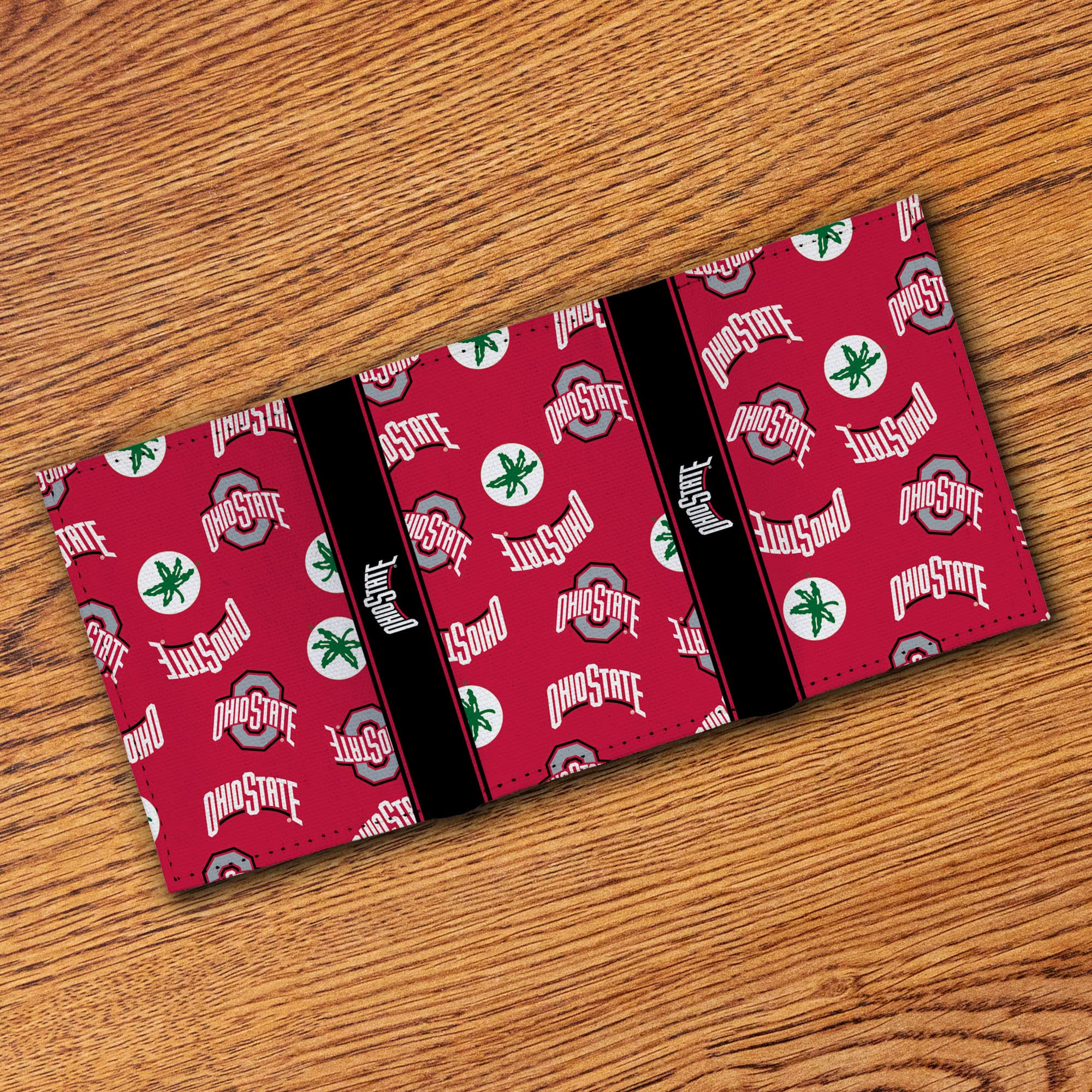 Rico Industries NCAA Canvas Trifold Wallet - Durable College Sports Accessory for Men | Perfect for Game Day, Campus Life & Everyday Use