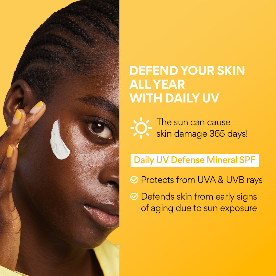 Best Daily UV Defense Mineral Sunscreen SPF 50 - Natural & Reef-Safe for Face & Body - Perfect for Beach, Swimming & Outdoor Activities