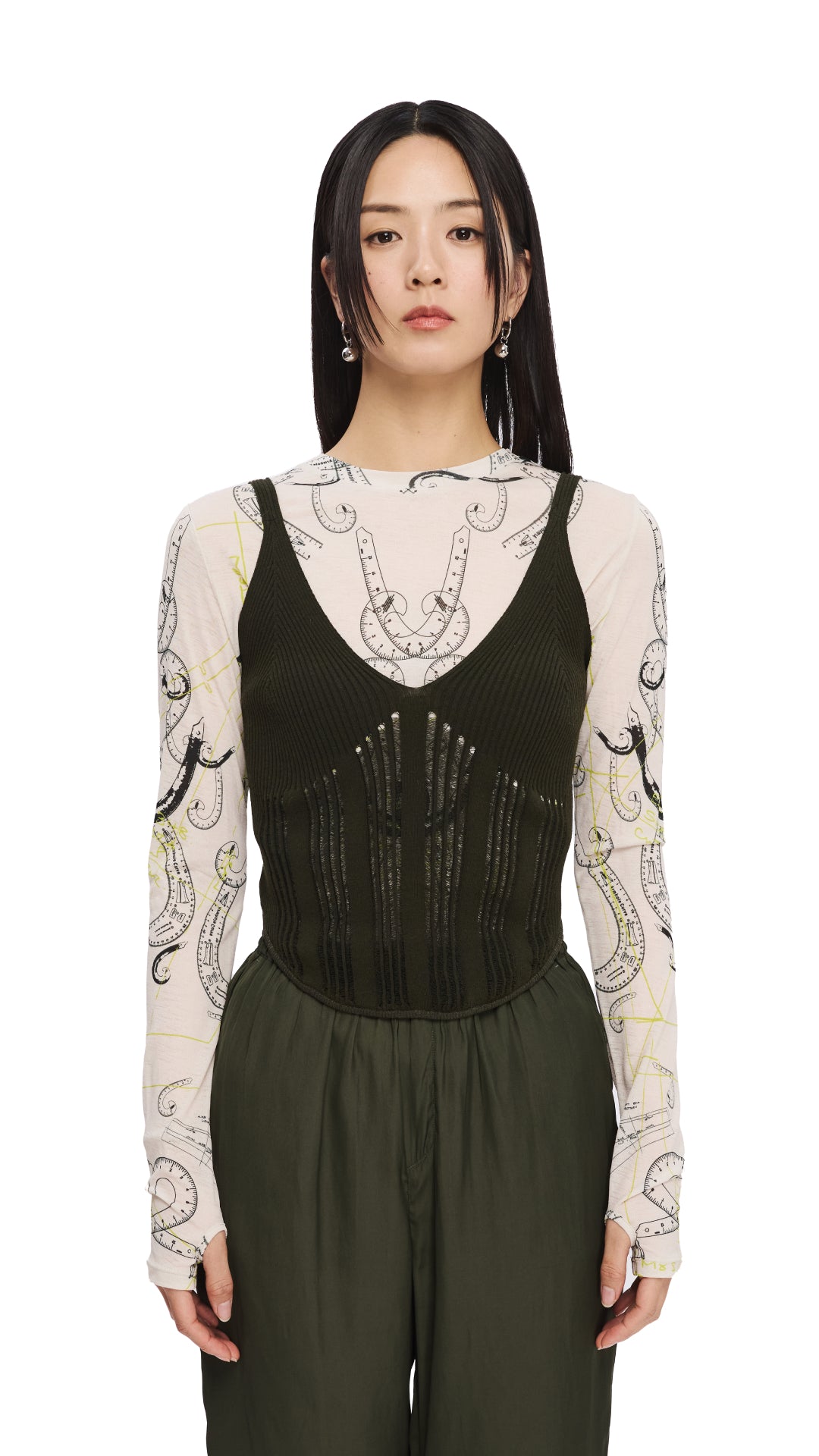 Drop Stitch Knitted Bustier Top for Women - Sexy Lace-Up Corset Style Bralette - Perfect for Layering, Date Nights & Boudoir Photography