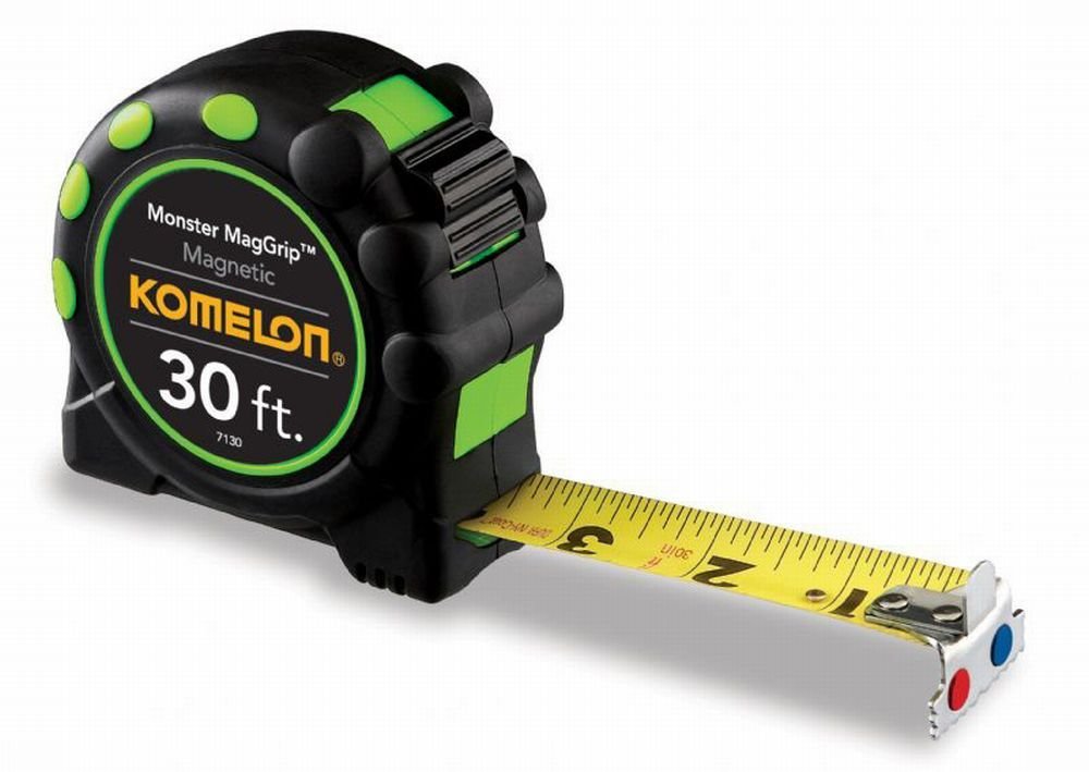 Komelon USA 7130 1-Inch by 30-Foot Tape Measure - Perfect for Construction, DIY Projects, and Home Improvement Tasks