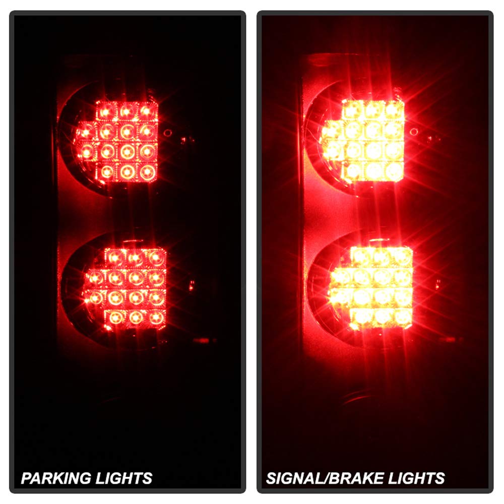 ACANII LED Tail Lights Brake Lamps for 2007-2014 Chevy Suburban Tahoe Yukon - Smoke Lens Style, Enhanced Visibility & Safety for Night Driving & Off-Road Adventures