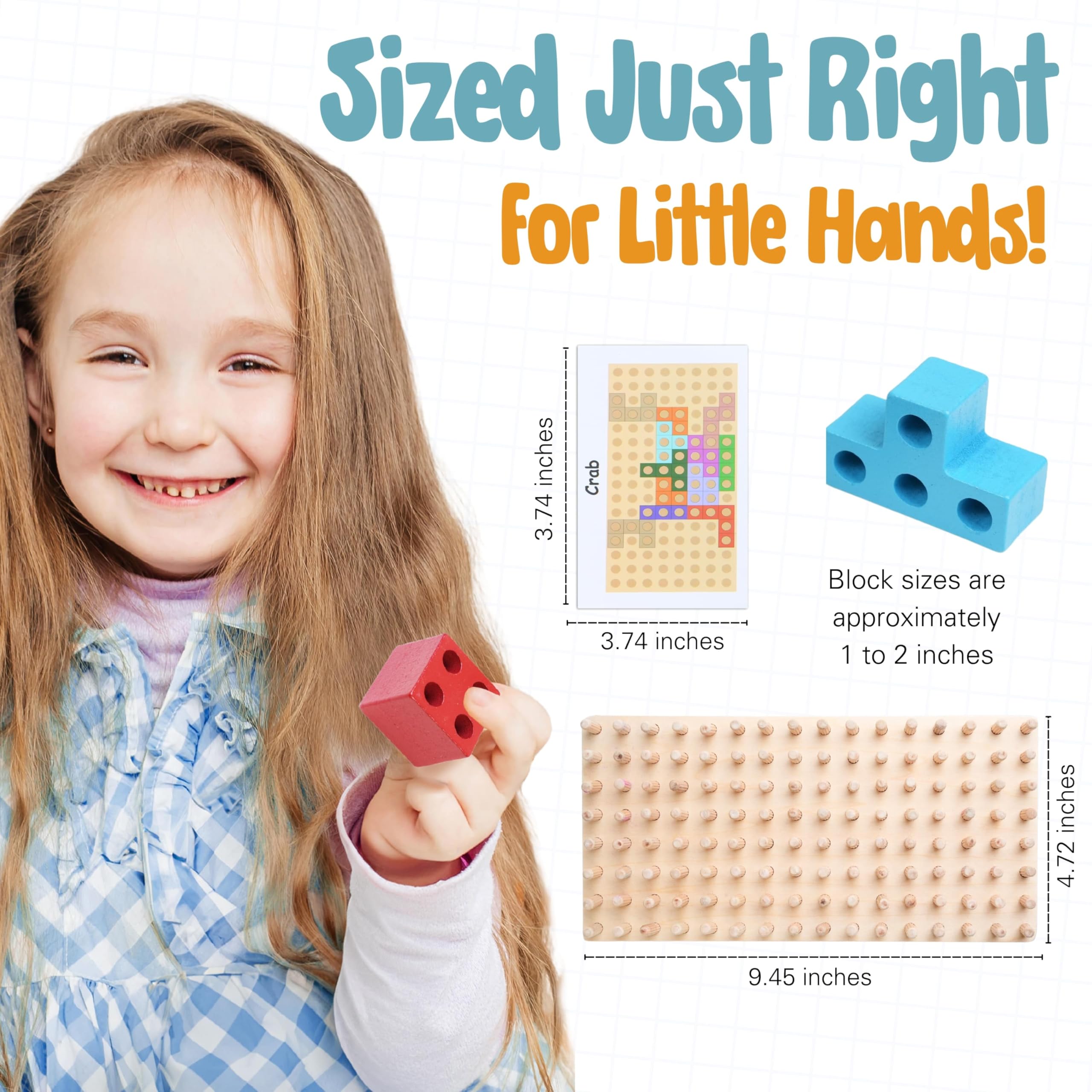 Montessori Wooden Animal Block Puzzle for Kids Ages 4+ | Spatial Intelligence Learning Toy | 60 Design Cards & Peg Puzzle for Creative Play | Perfect for Homeschooling, Classroom & Early Childhood Development
