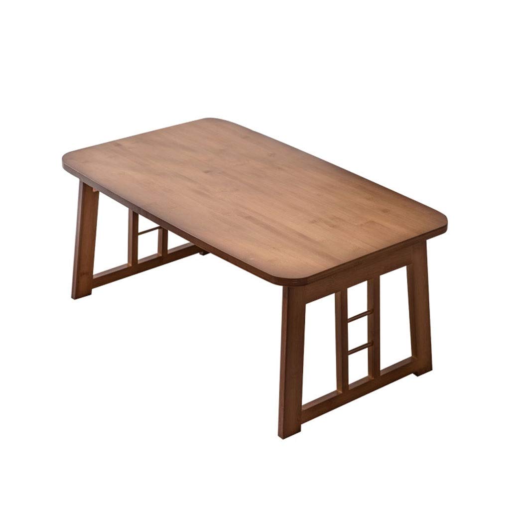Modern Minimalist Bamboo Coffee Table - Foldable Storage End Table for Living Room, Bedroom, Sofa | Oval Side Table with Tea Color Finish (70x31cm) - Perfect for Small Spaces, Home Decor & Coffee Time