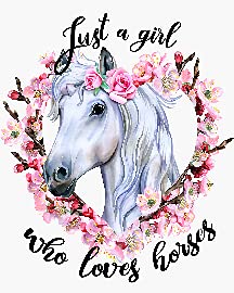 Just a Girl Who Loves Horses Horse Lover