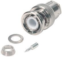 Amphenol RF 69475 BNC Plug Straight 50 Ohm Clamp/Solder RF Coaxial Connector (1-Piece) - Ideal for CCTV, Audio/Video Equipment & Network Installations