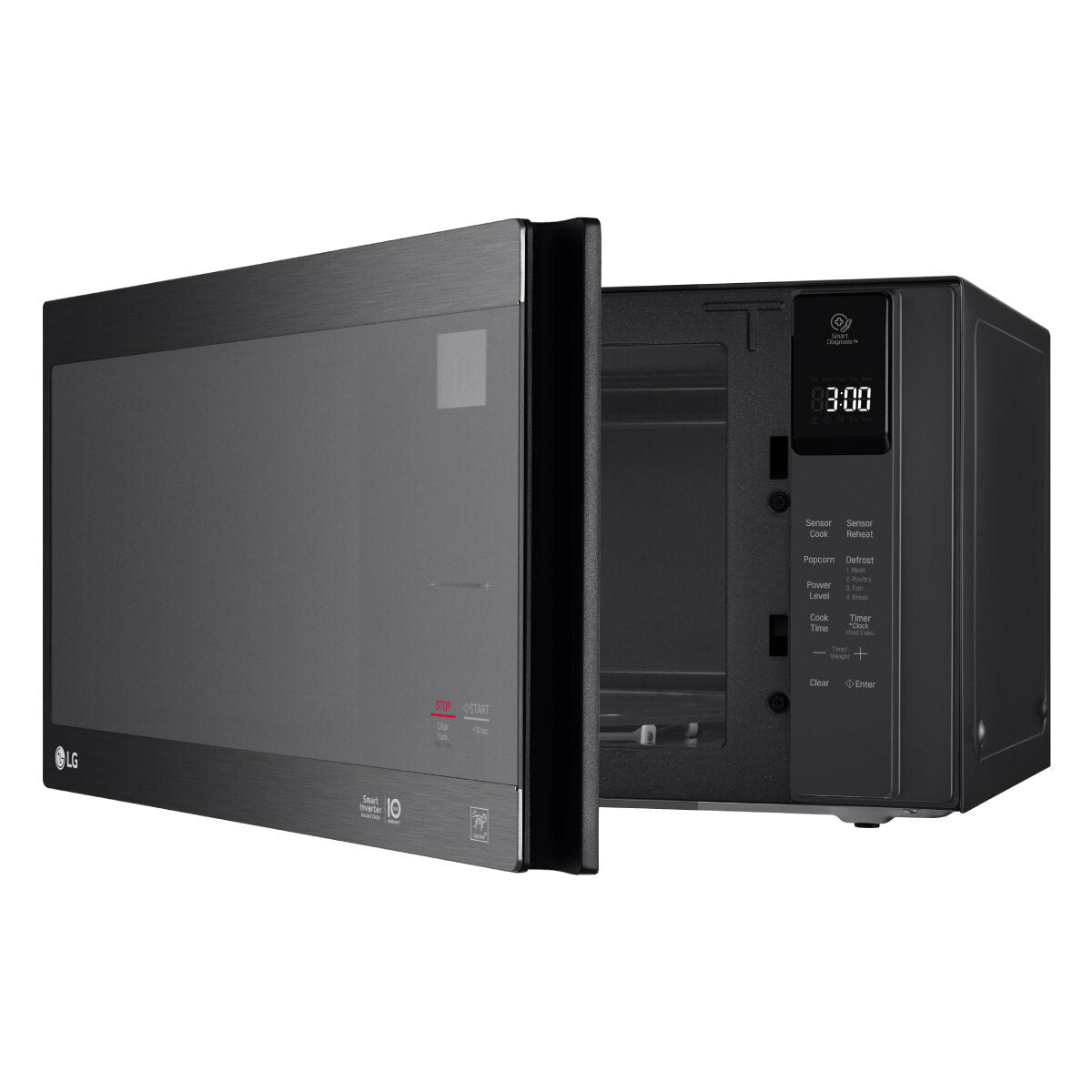 LG 42L NeoChef Smart Inverter Microwave Oven MS4296OMBB - Countertop Microwave with Precise Cooking for Home Kitchen & Office Use
