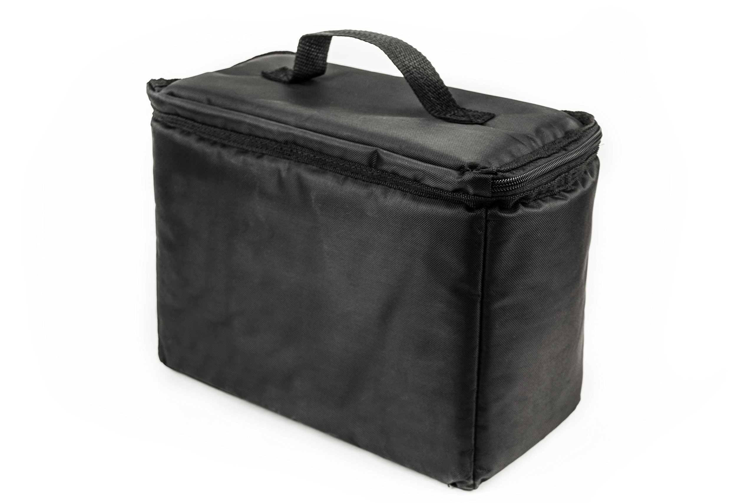 AutoExec AUE14009 Black File Tote Organizer with Insulated Cooler Bag & Tablet Case - Perfect for Office, Travel, and Business Professionals