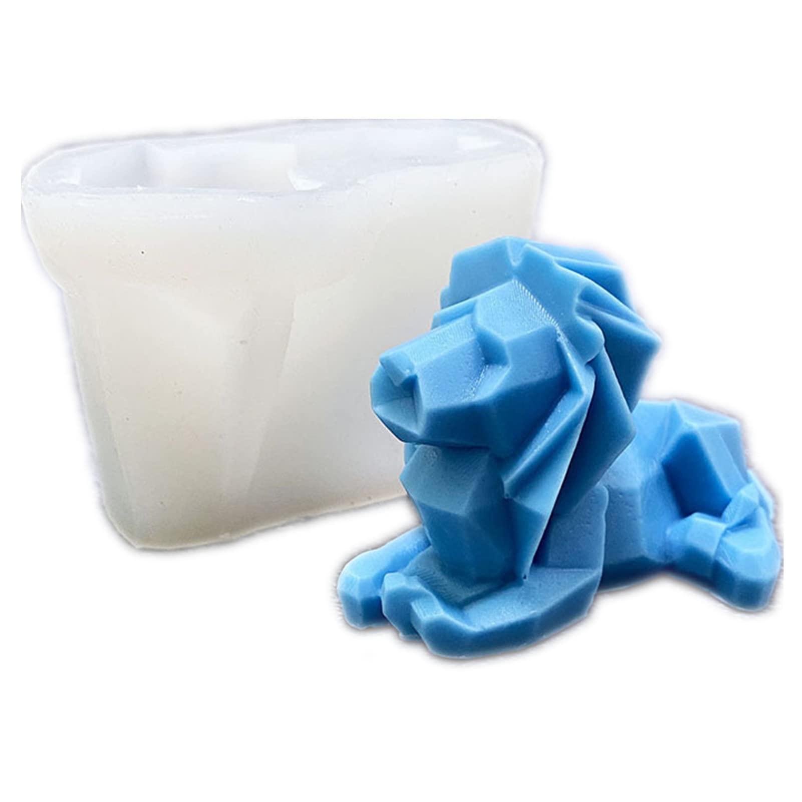 3D Geometric Lion Silicone Molds for Aromatherapy Candles, DIY Cake Bread Chocolate, Handmade Soap & Resin Crafts - Best Handmade Gift Supplies by YSCEN - Perfect for Home Decor, Wedding Favors & DIY Craft Projects
