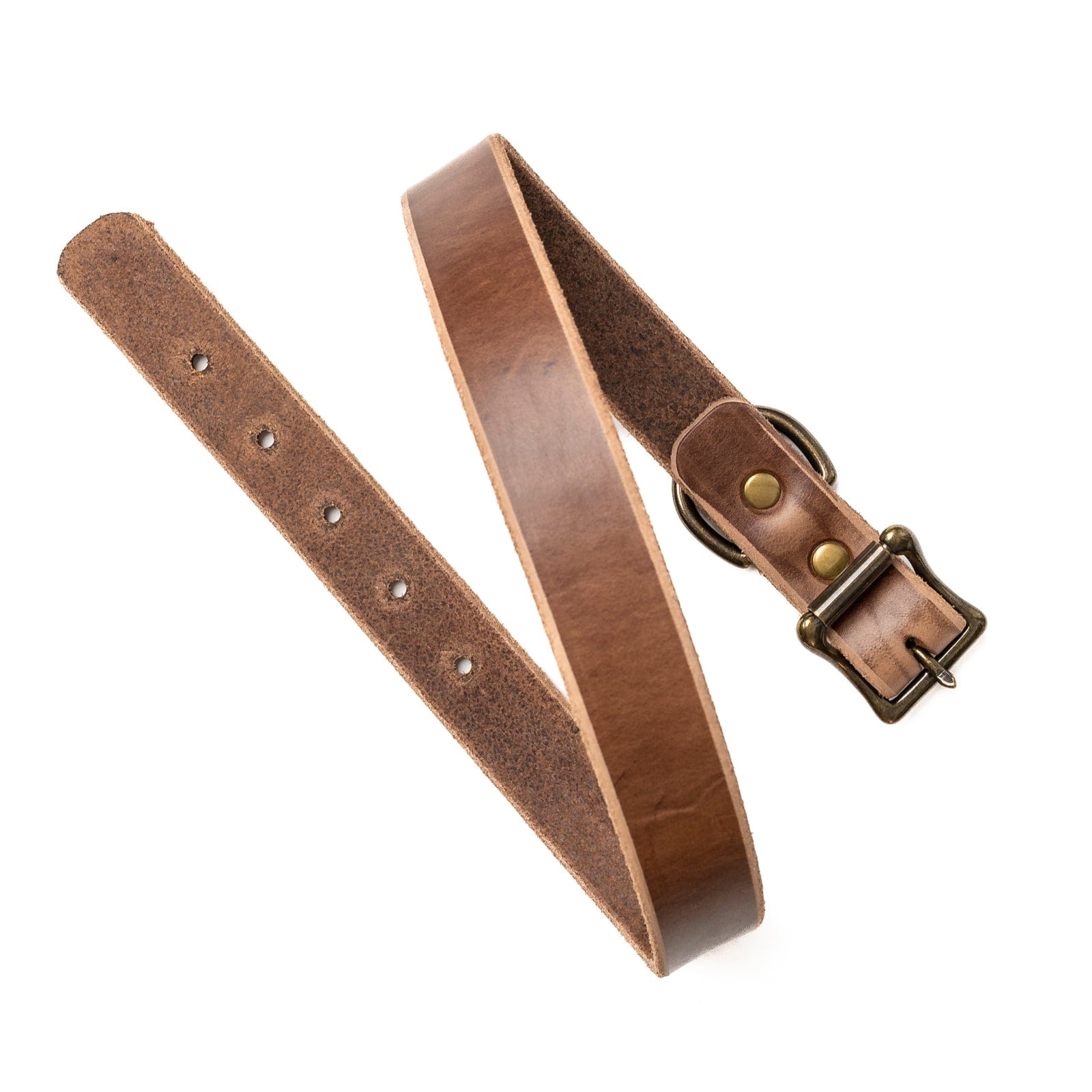 Premium Matching Dog Collar & Leash Set - Natural Leather, Adjustable Pet Walking Accessories for Small Medium Large Dogs - Perfect for Daily Walks, Training & Outdoor Adventures