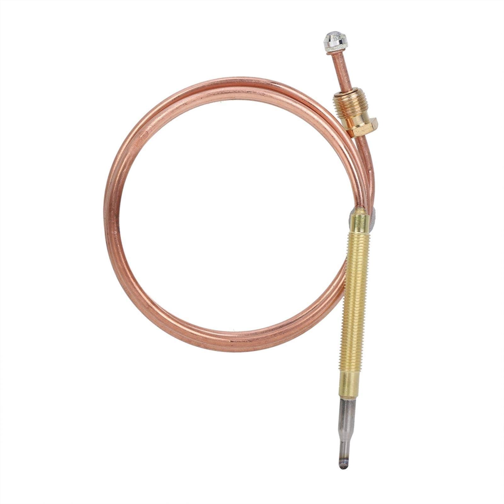 Universal Gas Thermocouple 35.4 Inch - Direct Vent Fireplace Thermocouple Flame Failure Sensor for BBQ Grill, Fire Pit, Fireplace, Induction Cooker, Gas Stove & Heating Devices - Perfect for Outdoor Cooking, Home Heating & Camping Safety