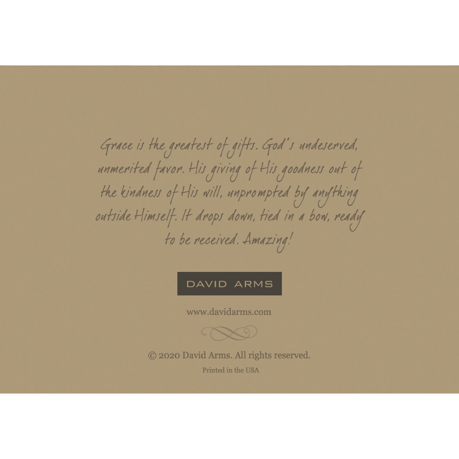 Amazing Grace Greeting Card - Inspirational Christian Card for Birthdays, Thank You & Encouragement - Perfect for Church Events, Bible Study & Gift Giving