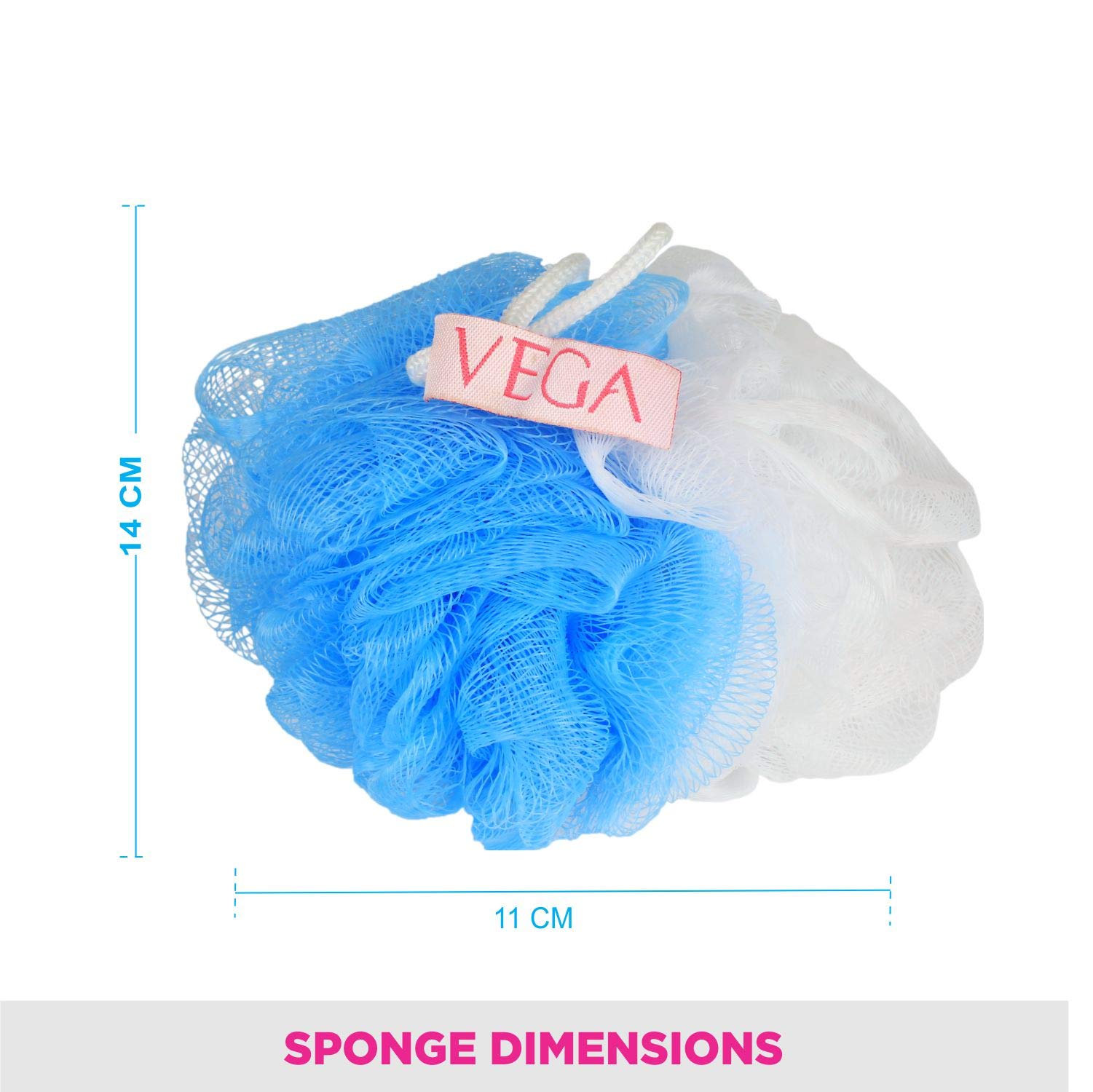 VEGA Soft Sponge - Premium Blue Cleaning Sponge 70g & Fluffy Sponge Set for Kitchen, Bathroom, Dishes, and Car Washing