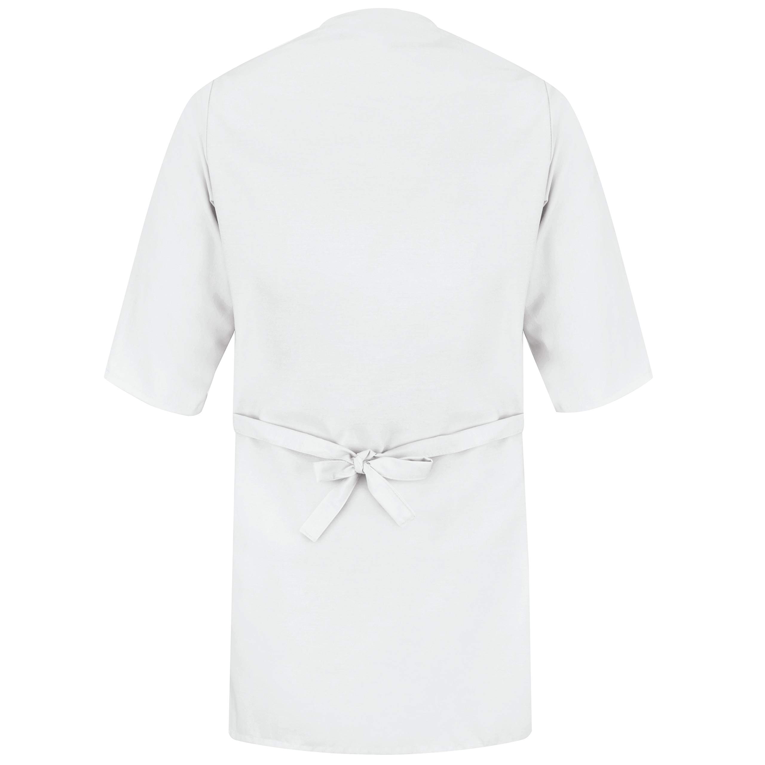 Red Kap Men's Collarless Butcher Wrap - Professional Chef Apron for Cooking, BBQ & Kitchen Work - Durable Workwear for Butchers, Cooks & Food Service