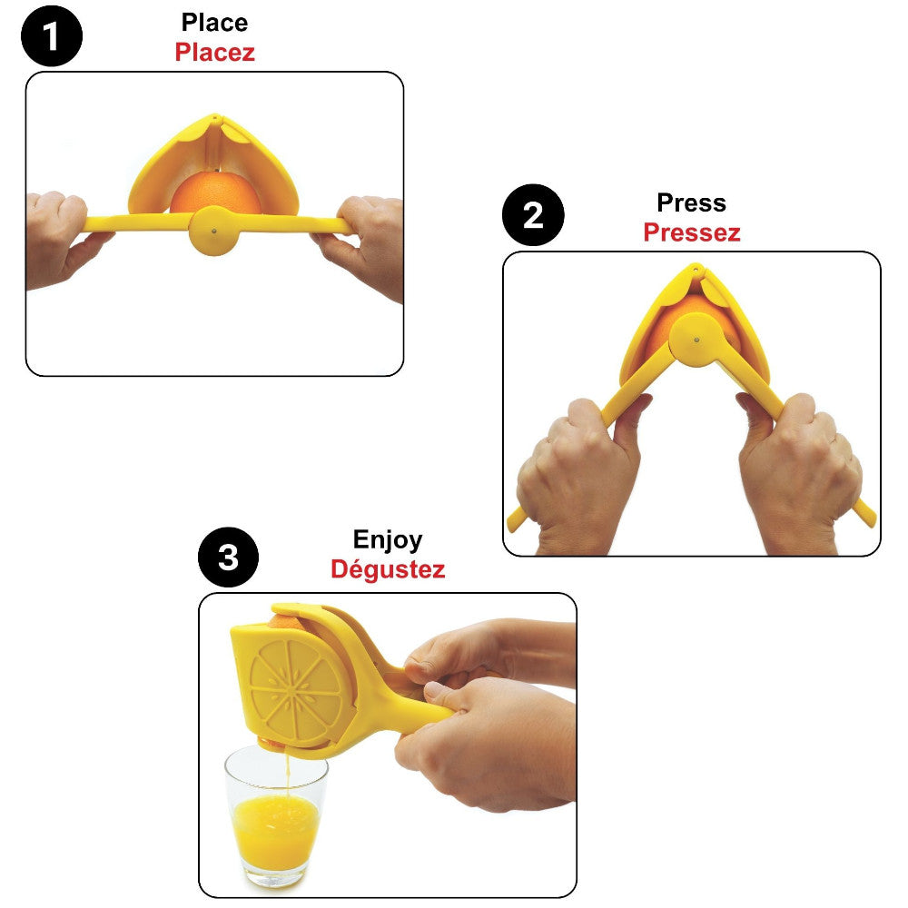STARFRIT 92923 Flat Juicer - Citrus Press for Lemons, Limes & Oranges - Easy Squeezing for Fresh Juice at Home, Bars & Restaurants