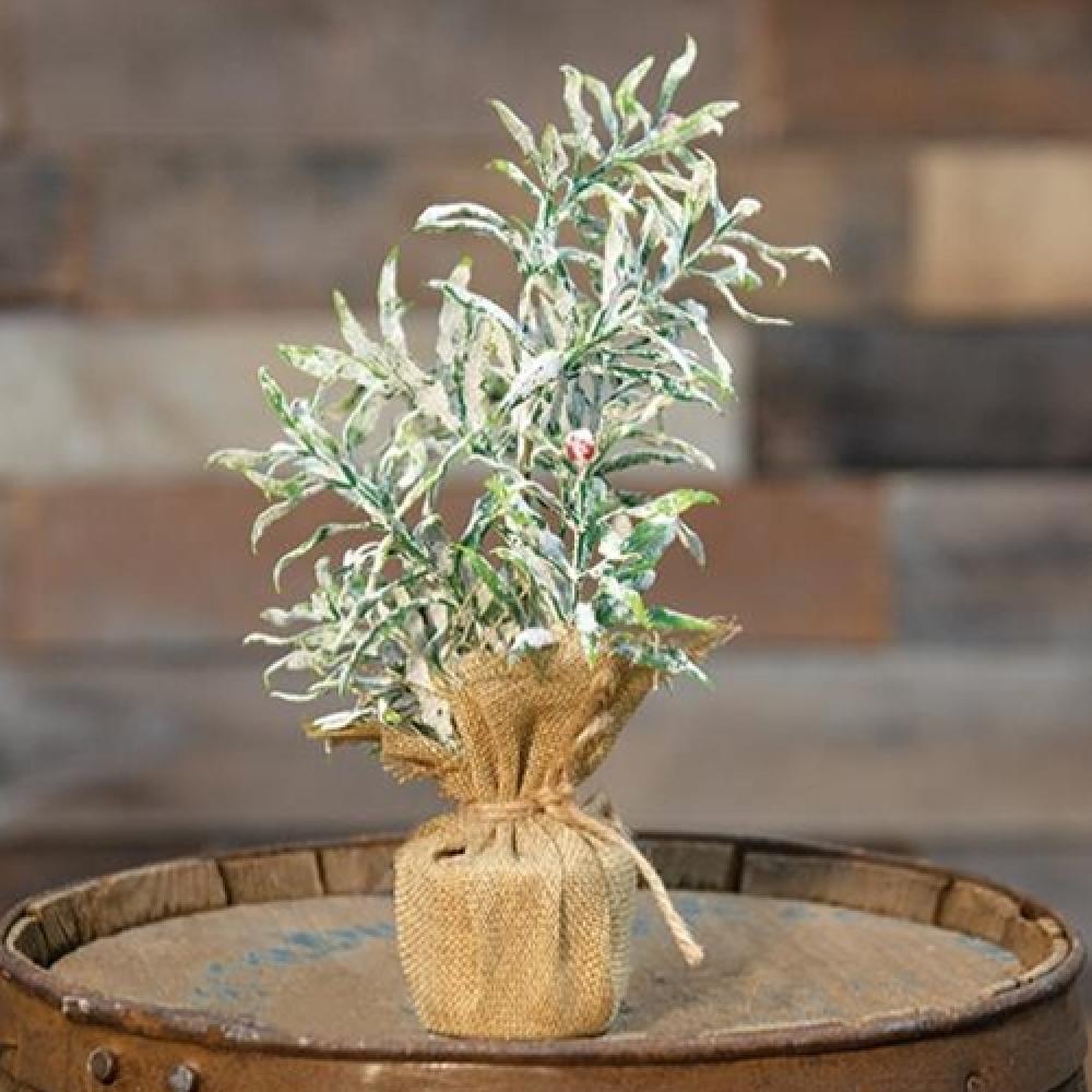 Frosty Herb Tree 10 - Premium Artificial Christmas Tree with Snowy Branches for Holiday Decor | Perfect for Home, Office & Festive Party Decorations