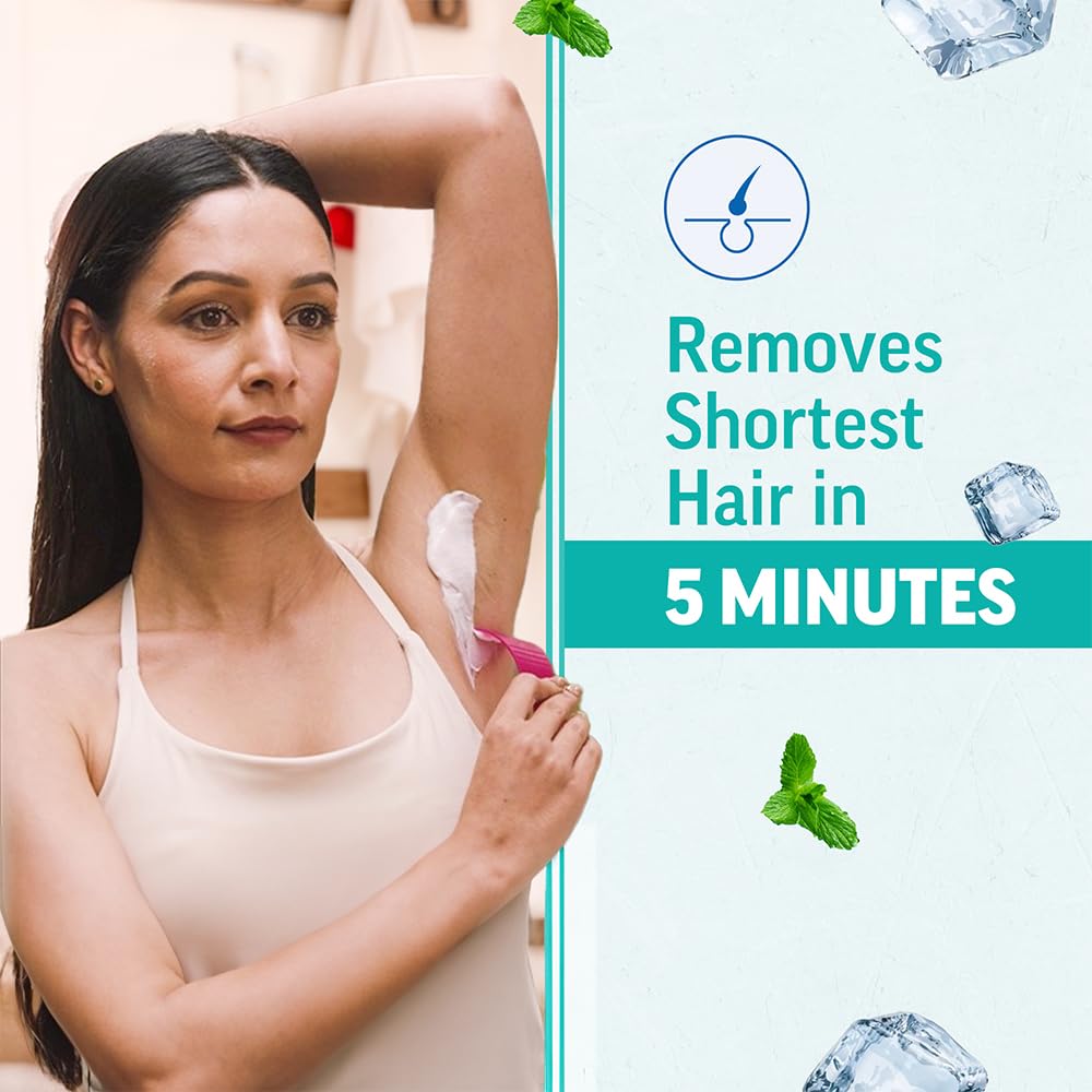 Veet Pure Hair Removal Cream for Women - 50g | Gentle Formula for Dry to Normal Skin | Safe for Legs, Underarms, Bikini Line & Arms | At-Home Hair Removal Solution for Smooth Skin