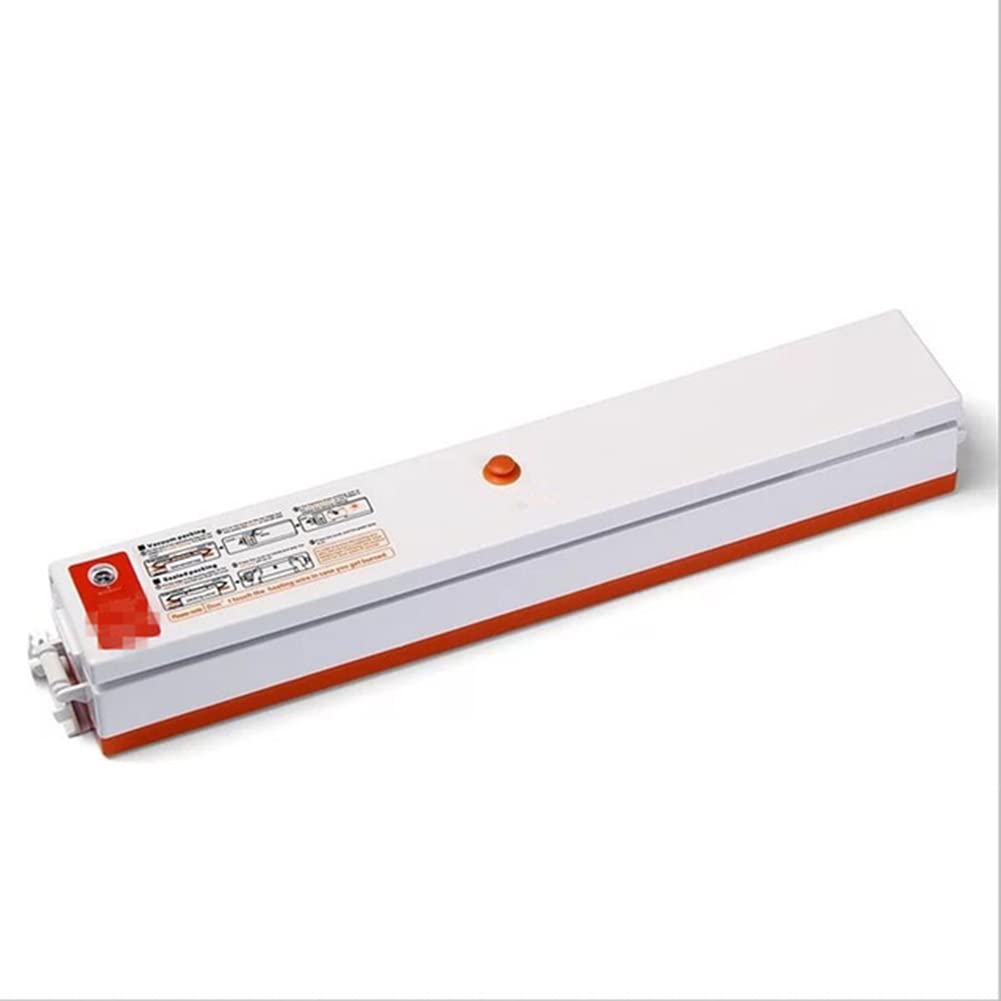 OOFAT Vacuum Sealer Machine for Food Preservation | Household Vacuum Packer with Sealing Function | Keeps Food Fresh Longer | Ideal for Meal Prep, Sous Vide & Freezer Storage (Orange)