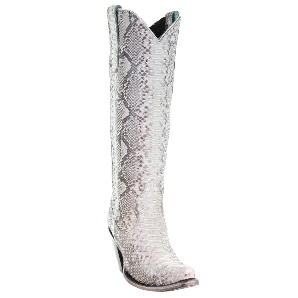 CORRAL Women's A3789 Python Tall Western Boots - Snip Toe Cowgirl Boots for Country Dancing & Rodeo Events