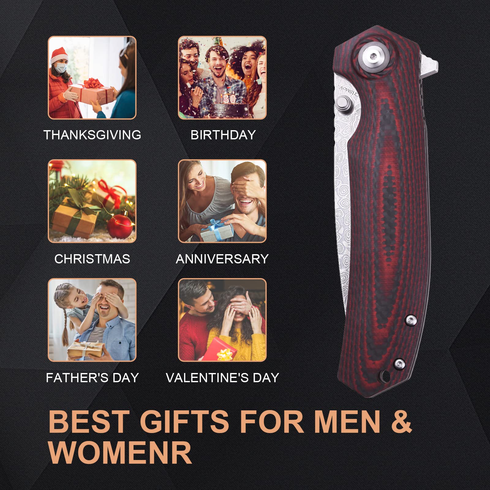 Charkos Folding Pocket Knife - 4