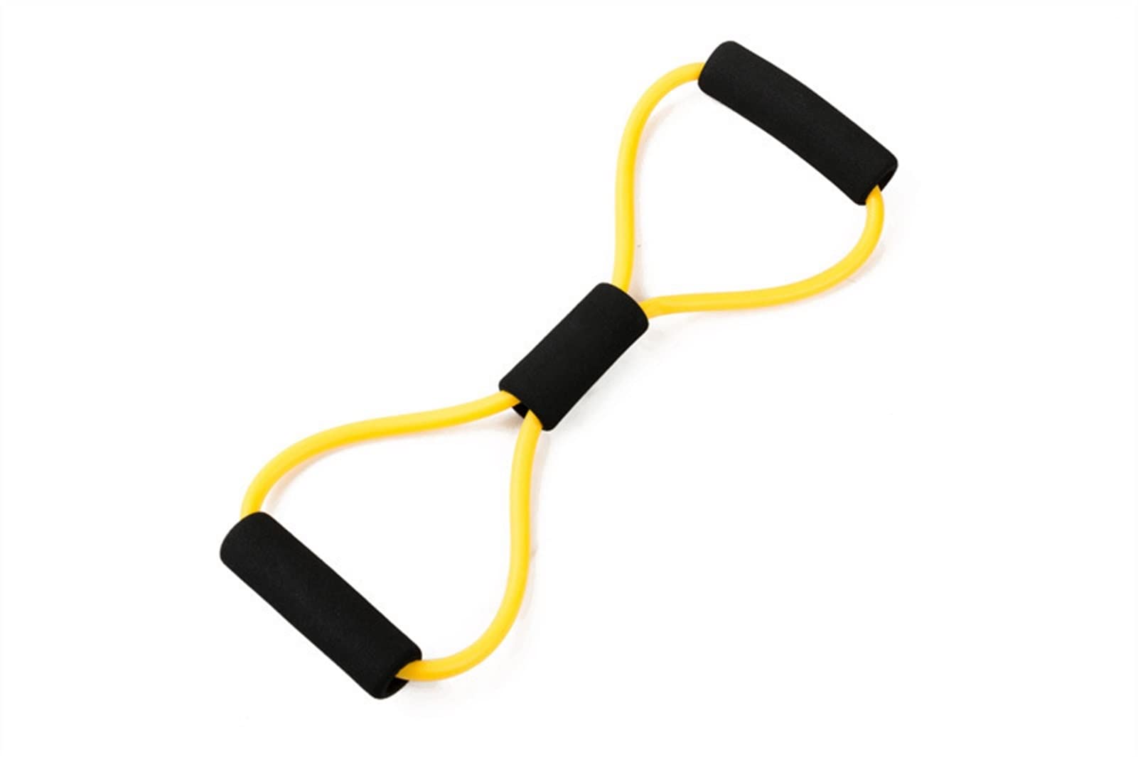 NFEGSIYA Pull Rope Yoga Exercise Bands - 8-Word Chest Expander, Elastic Resistance Bands for Gym Fitness, Muscle Training & Strength Workouts - Yellow (Ideal for Home Workouts, Yoga, Pilates & Physical Therapy)