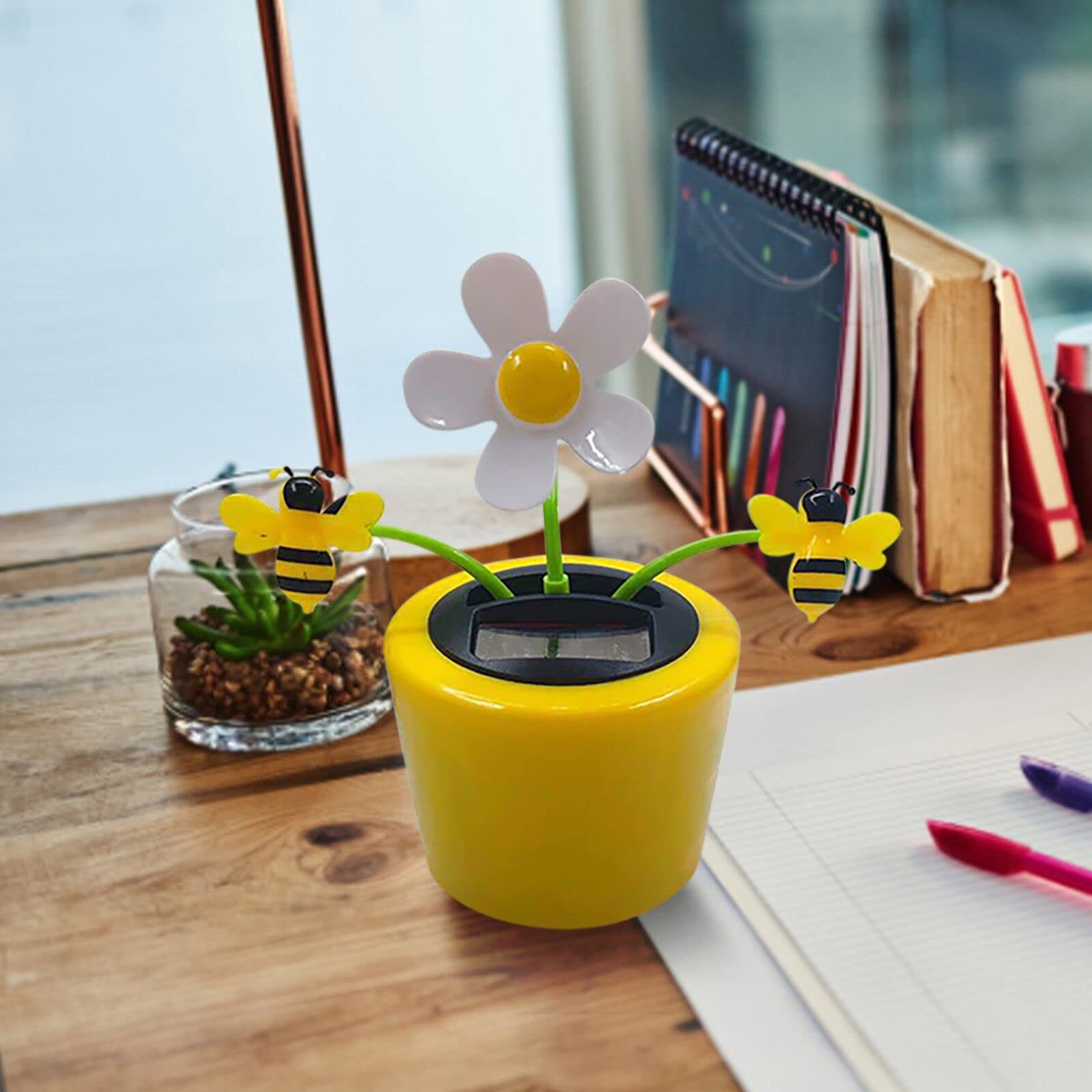 Solar Powered Dancing Sunflower Toy - Funny Electric Car Decor & Office Desk Accessory for Kids & Adults | Perfect for Home, Office, Car Dashboard Decoration & Gift Giving