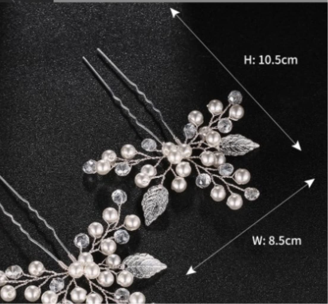 RUVOO Wedding Hair Comb - Bridal Side Hair Clip with Flowers, Cute Hair Accessories for Girls, Brides & Special Occasions - Perfect for Weddings, Prom, Parties & Formal Events
