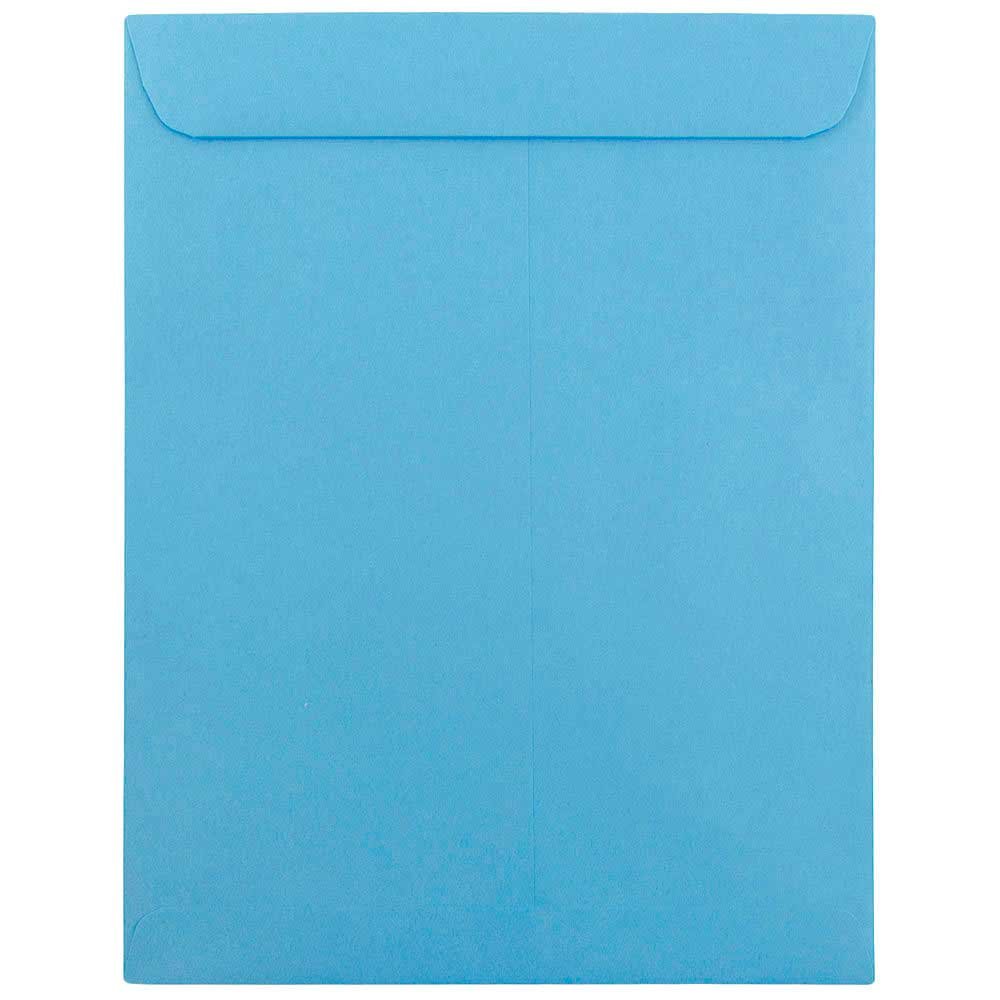 JAM PAPER 10 x 13 Inch Colored Catalog Envelopes - Open End, Recycled Blue Paper, Bulk Pack of 250 - Perfect for Business Mailings, Marketing Materials & Office Organization