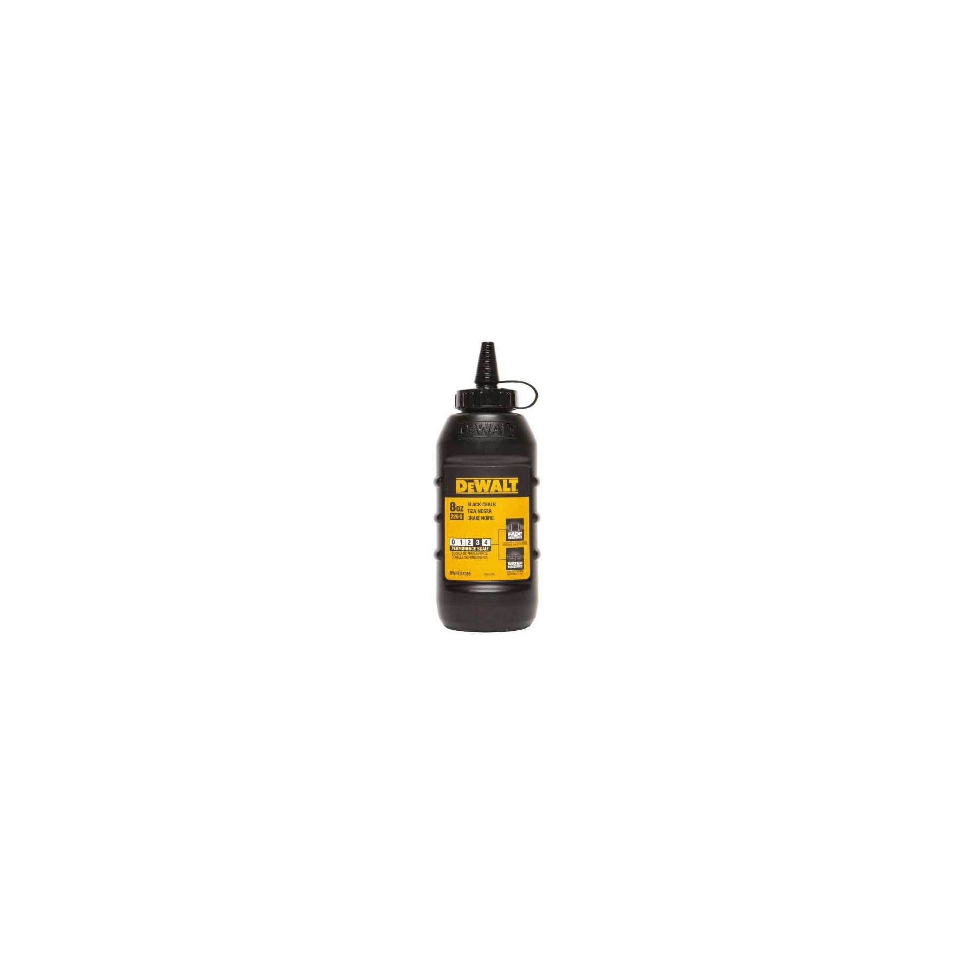 DEWALT DWHT72716 2.5 lbs Red Permanent Chalk Line Refill - High Visibility Marking for Construction, Masonry & DIY Projects