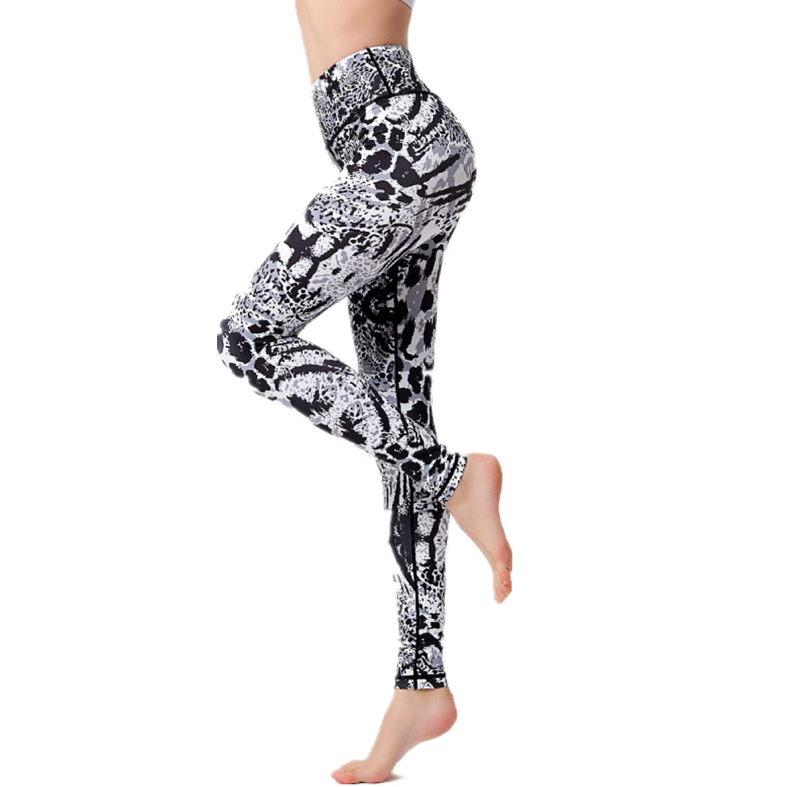 NOBCE Women's Printed High Waist Yoga Pants - Stretchy Workout Leggings for Fitness, Running & Gym - Perfect for Yoga, Pilates & Lounge Wear