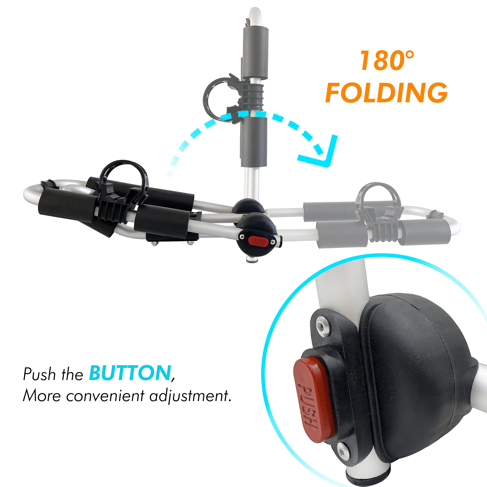 **Aluminum Folding J-Bar Kayak & Canoe Roof Rack Carrier for Car SUV – Secure Paddle Holder – Perfect for Outdoor Adventures & Water Sports**