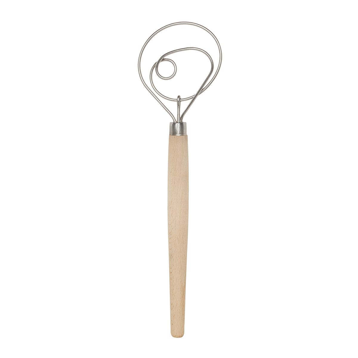 Premium Stainless Steel Dough Whisk - 12 Inch Heavy Duty Mixing Tool for Baking Bread, Pizza Dough & Pastries | Perfect for Home Bakers & Professional Kitchens | Ideal for Mixing, Kneading & Blending Ingredients