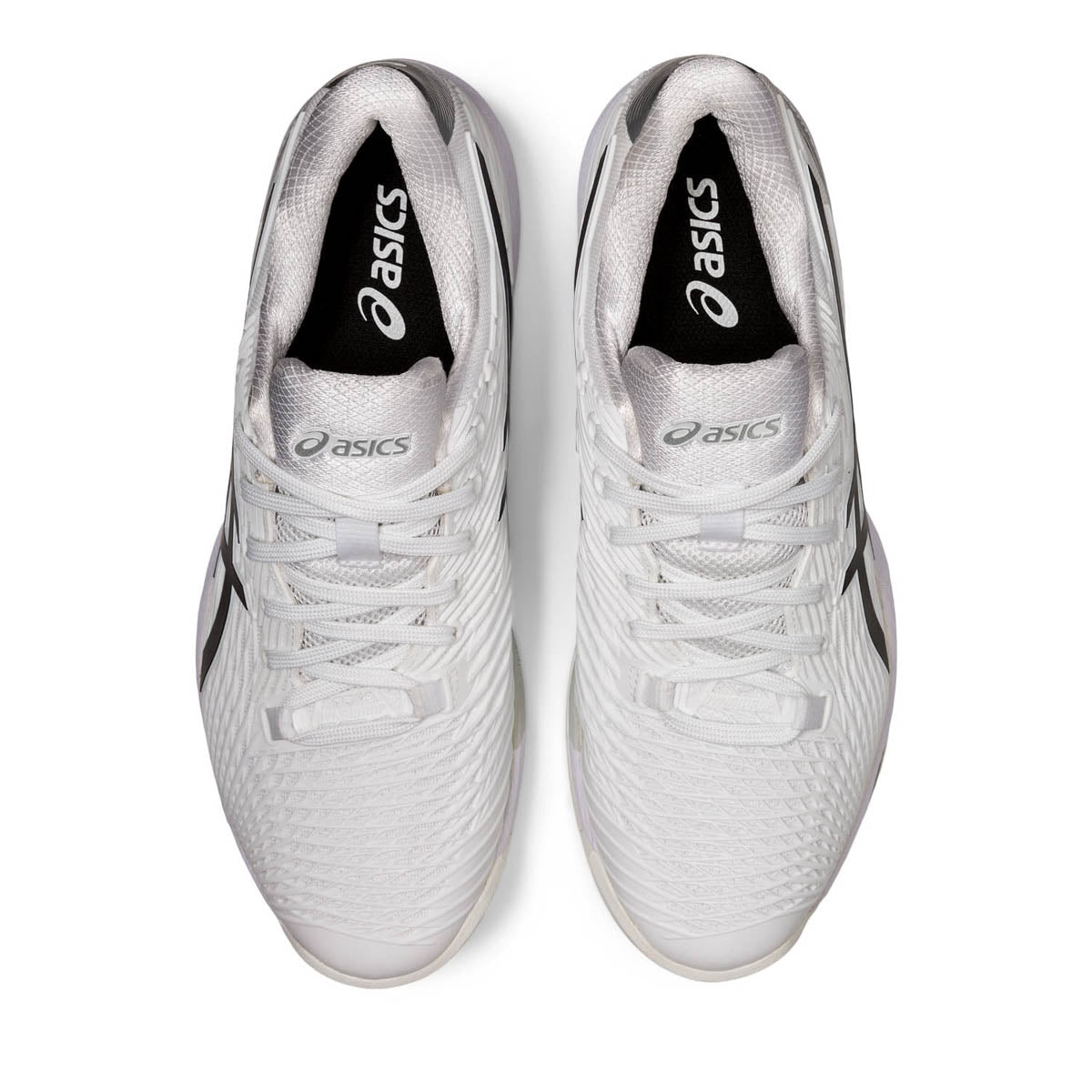 ASICS Solution Speed FF 2 Men's Tennis Shoes - White/Black - Lightweight Performance Court Shoes for Competitive Tennis Players & Training