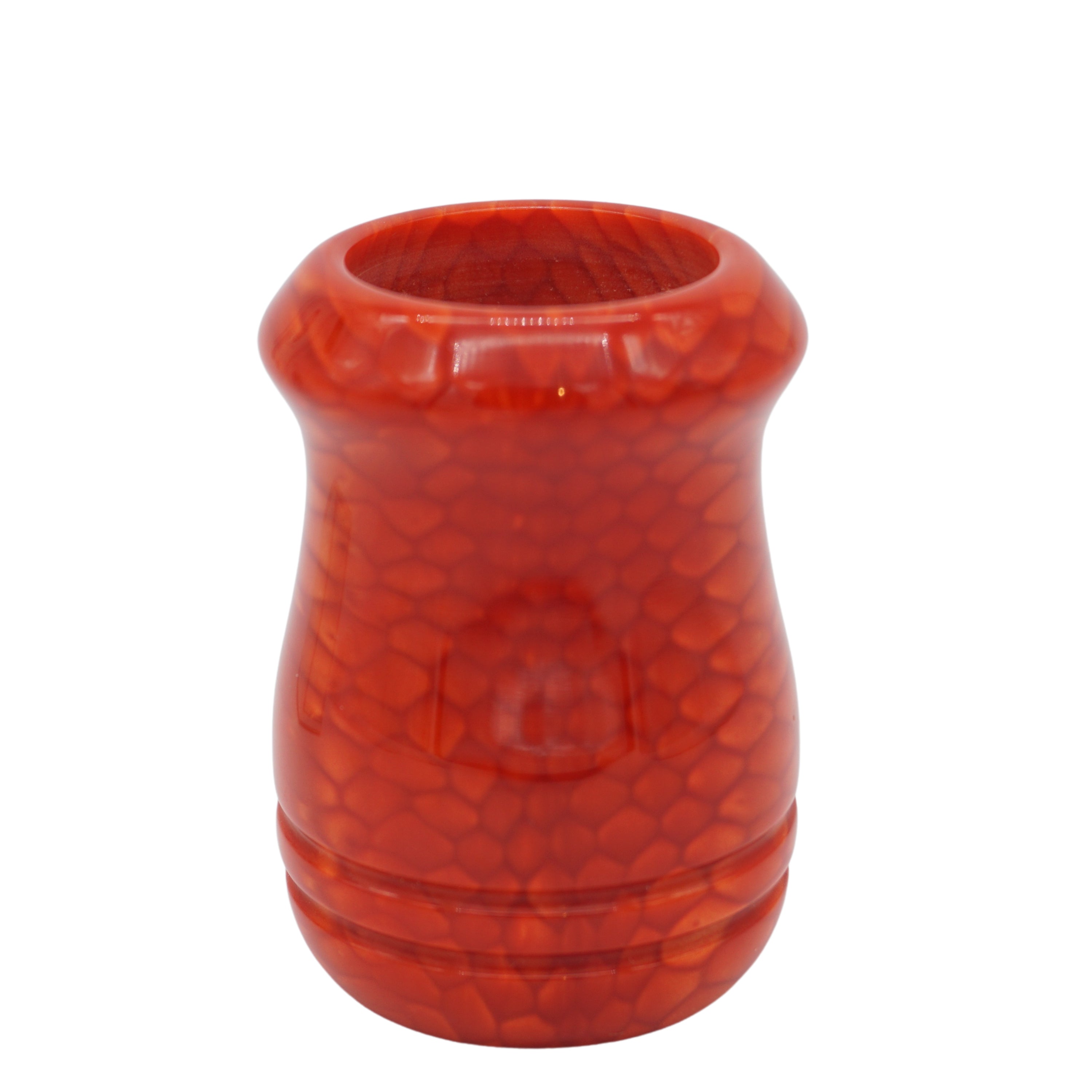 Premium Red Snakeskin Handcrafted Shaving Brush Handle - Fits 24mm & 26mm Knots - Perfect for Wet Shaving & Grooming Gifts for Men
