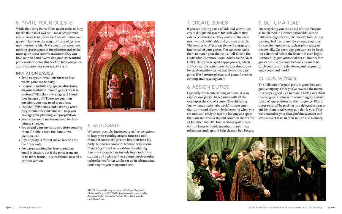 Harry Potter: Feasts & Festivities - Official Wizarding World Cookbook & Party Guide | Perfect for Harry Potter Themed Parties, Movie Nights & Holiday Celebrations