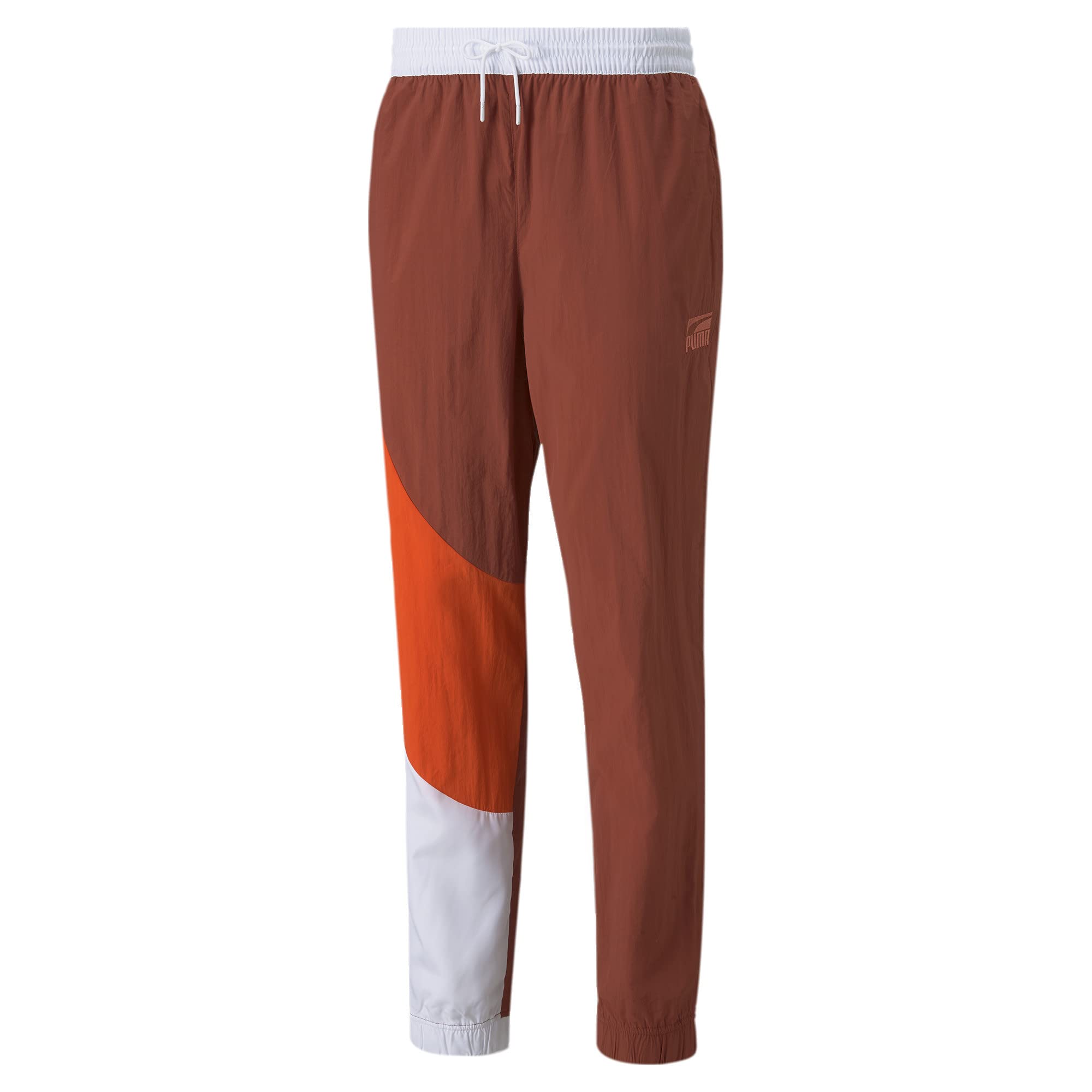 PUMA Men's Clyde Pants - Chili Oil/Cherry Tomato Color - Comfortable Athletic Joggers for Running, Gym & Casual Wear