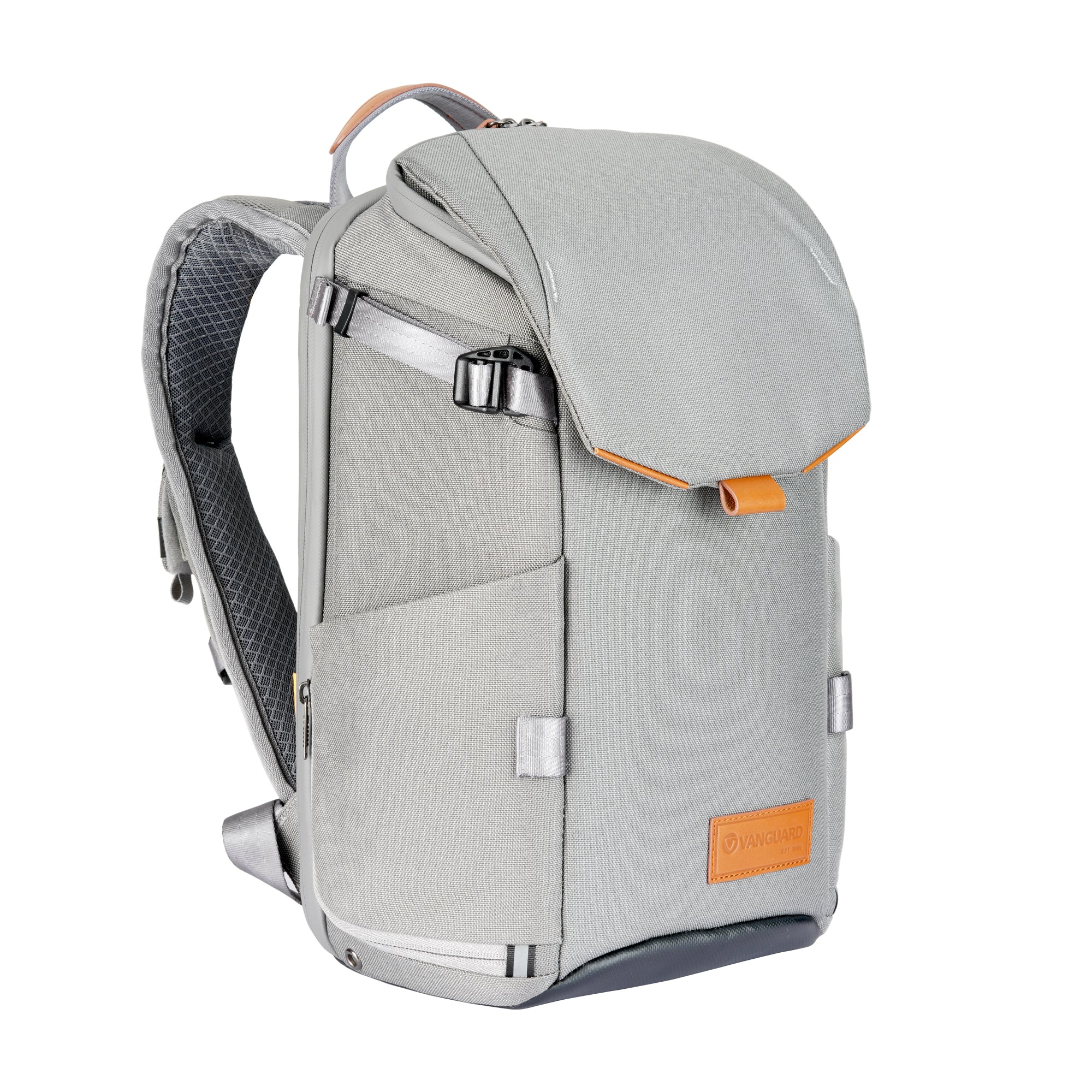 VEO CITY B37 Compact Camera Backpack with Detachable Pouch - Lightweight & Durable Gray Photography Bag for DSLR, Mirrorless Cameras - Perfect for Travel, Hiking & Outdoor Photography