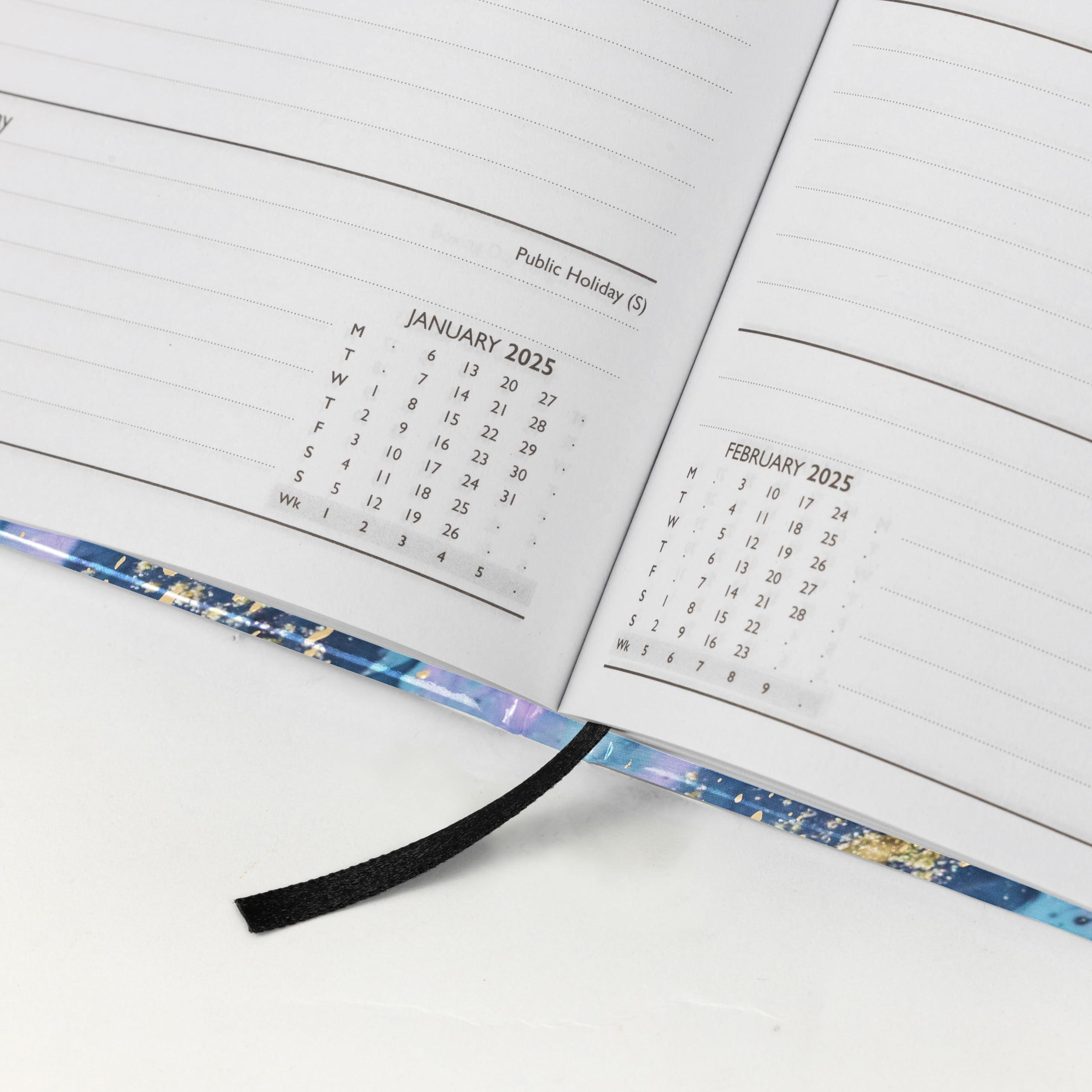 2025 A5 Weekly Planner Organizer - Full Year Diary for Teachers, Home, School & Office - Marble Design | Perfect for Scheduling, Goal Setting & Time Management