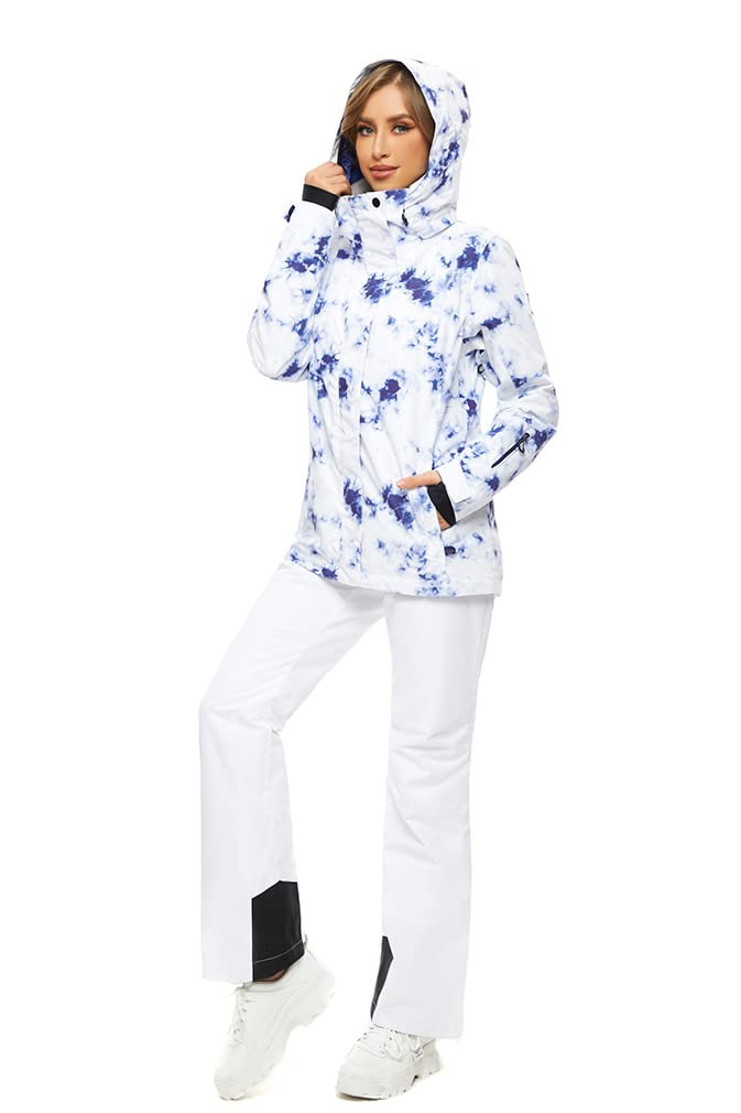 Women's Windproof Ski & Snowboard Jacket Set with Colorful Snow Pants - Waterproof Winter Outerwear for Skiing, Snowboarding & Cold Weather Activities